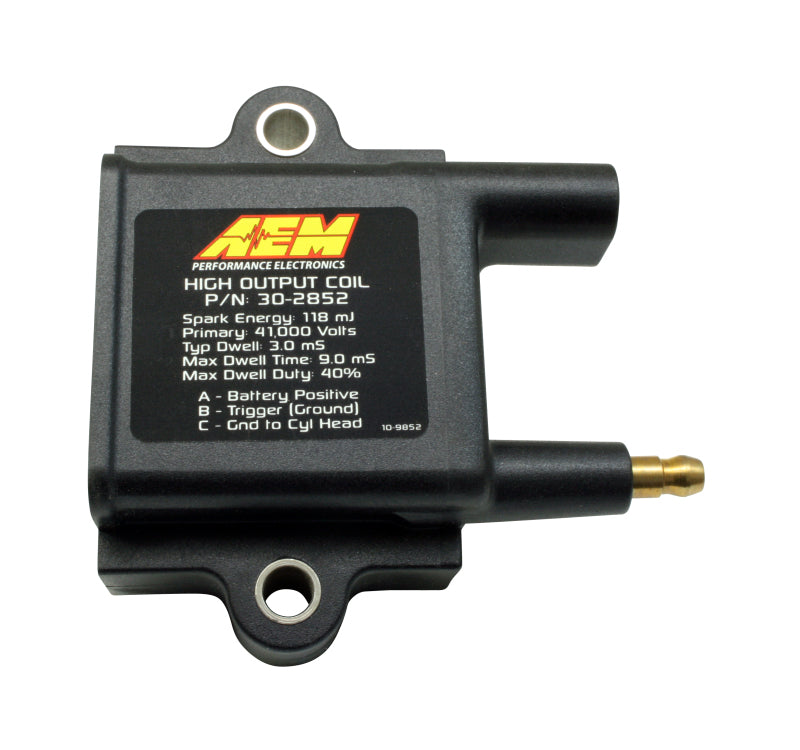 AEM Universal High Output Inductive Ignition Coil - Performance Upgrade for Cars, Trucks & SUVs - Ideal for Racing, Off-Road & Daily Driving