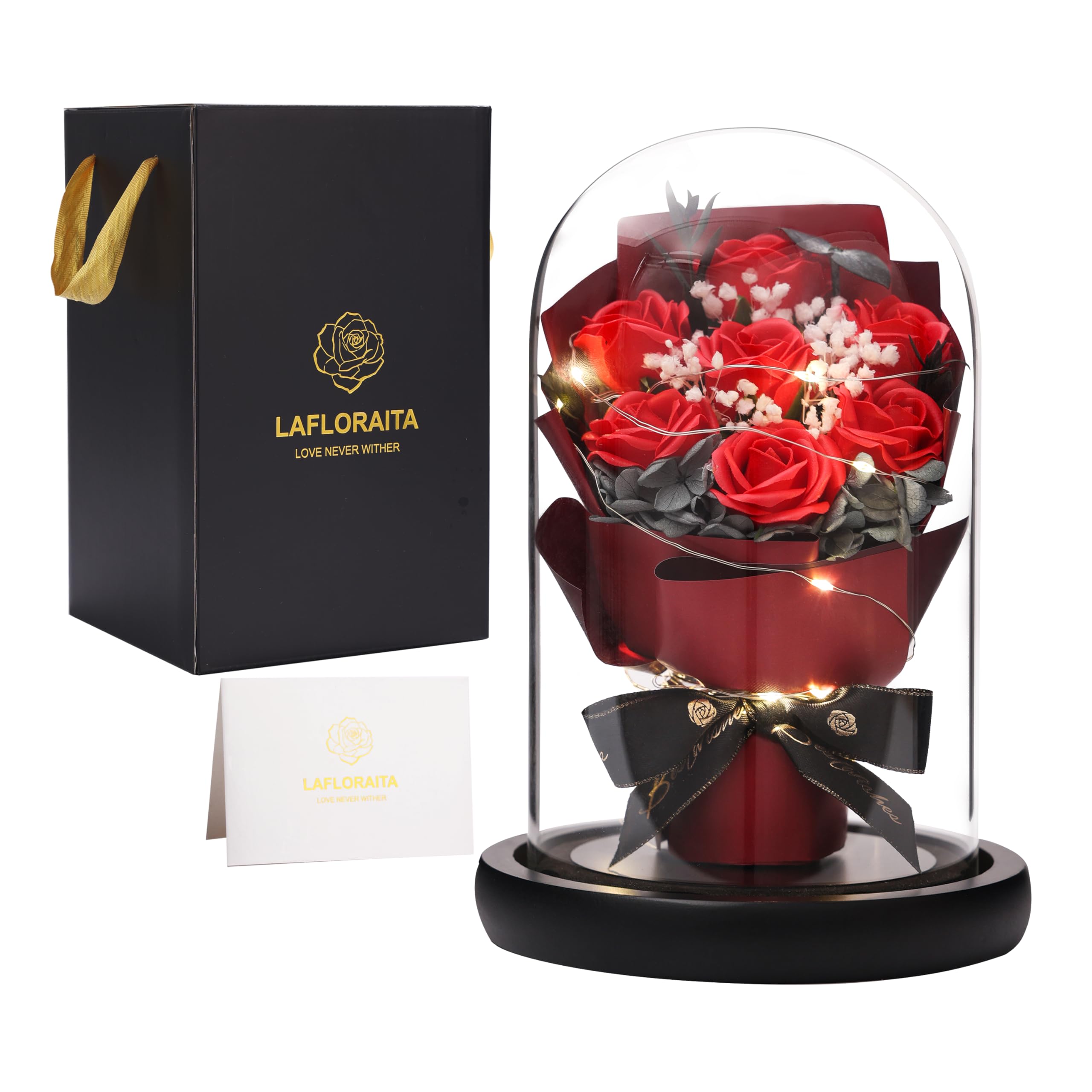 Beautiful Rose Gifts for Women - Perfect for Valentine's Day, Mother's Day, Birthday & Anniversary Presents | Romantic Floral Arrangement for Wife, Girlfriend & Mom | Ideal for Home Decor, Wedding Centerpieces & Special Occasion Gifts