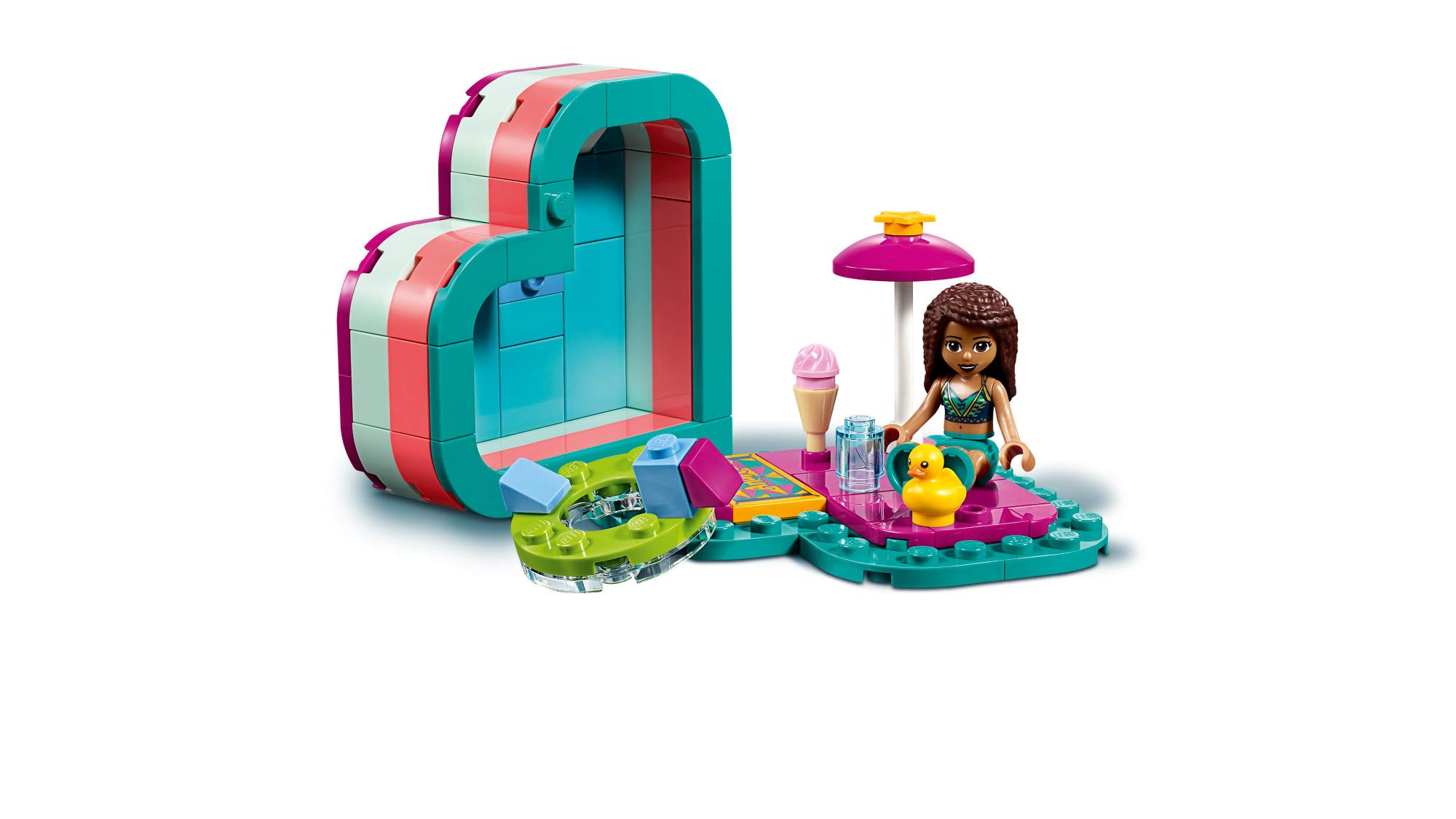 LEGO Friends Andrea’s Summer Heart Box 41384 Building Kit - 83 Piece Creative Construction Toy for Kids | Perfect Birthday Gift & Summer Activity for Girls Ages 6+ | Encourages Creativity & Imaginative Play