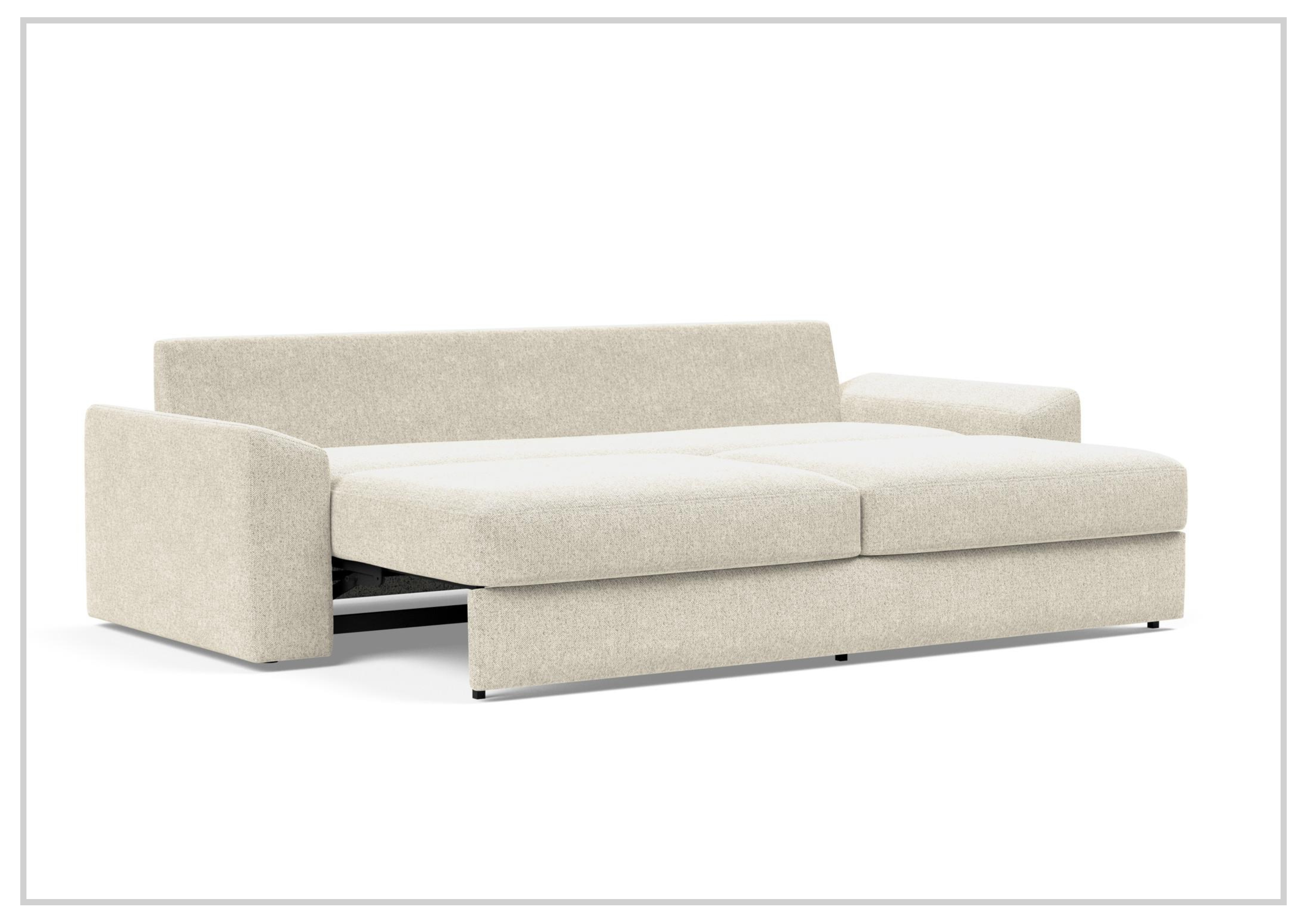 Innovation Living Vilander Full-Size Fabric Sofa Bed - Convertible Sleeper Sofa for Small Spaces, Guest Room & Apartment Living | Comfortable Modern Futon with Storage