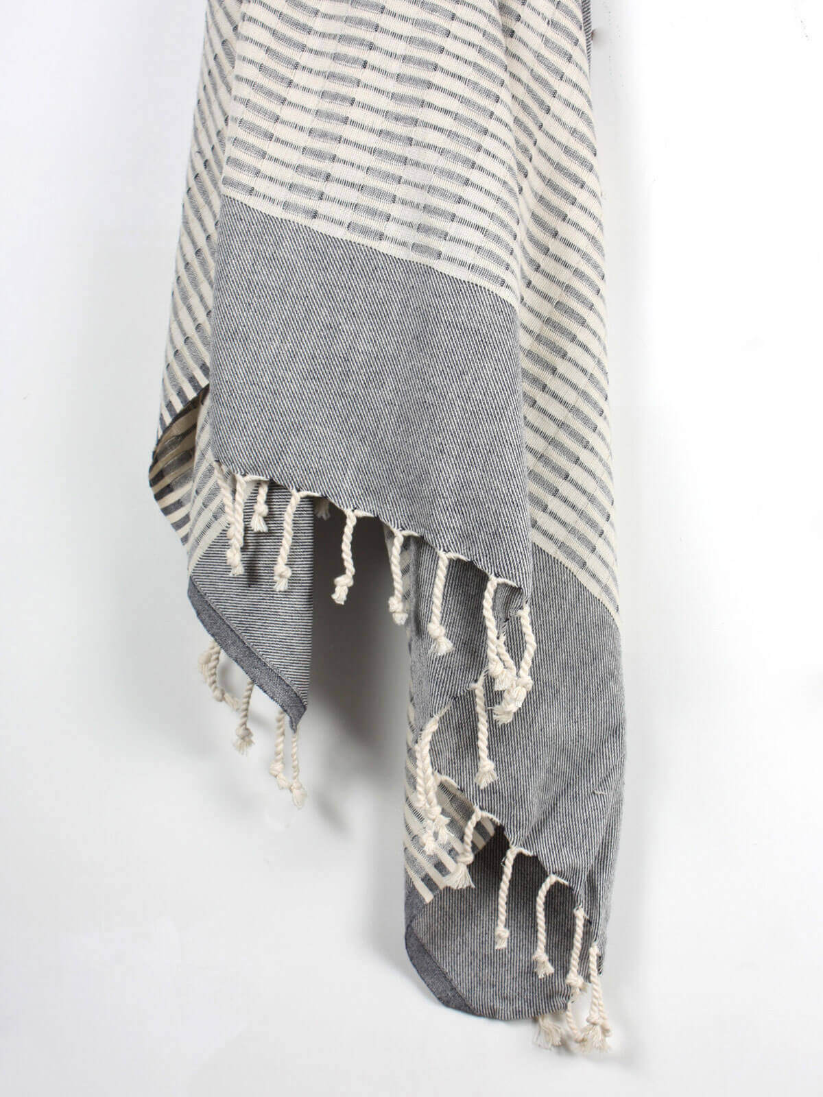 Premium Charcoal Miami Hammam Towel - Soft & Absorbent Turkish Bath Towel for Spa, Beach, Yoga & Travel