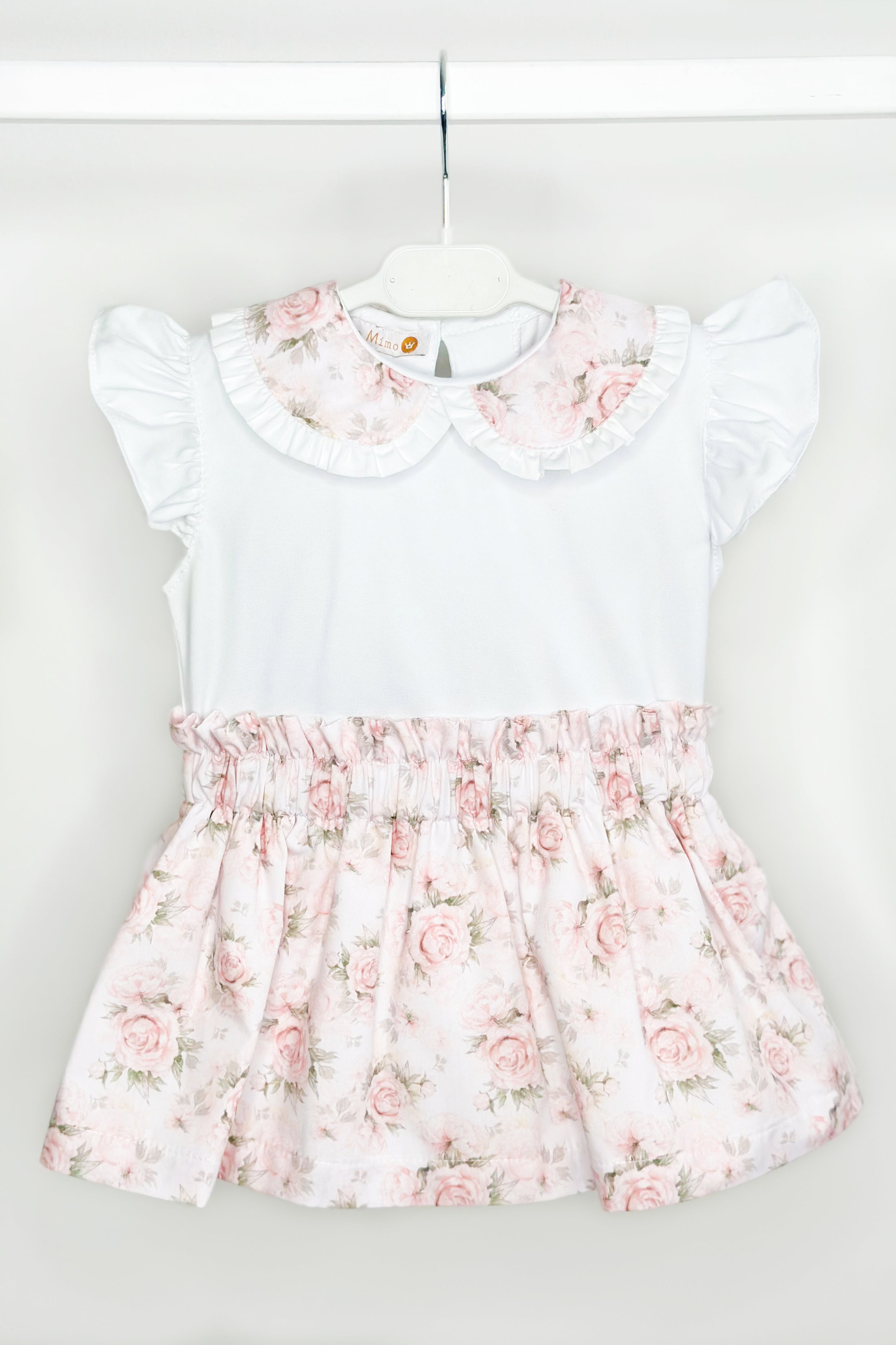 Wendy Pale Pink Vintage Floral Print Top and Skirt Set - Retro Outfit for Women, Perfect for Spring, Summer, Date Night, and Special Occasions