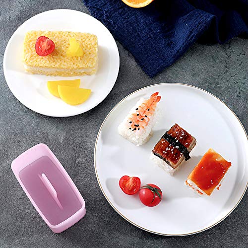 2-Pack Spam Musubi Maker Mold - Sushi Rice Press, Onigiri Mold & Luncheon Meat Press with Rice Paddle - Perfect for Hawaiian Snacks, Bento Boxes & Homemade Sushi Making