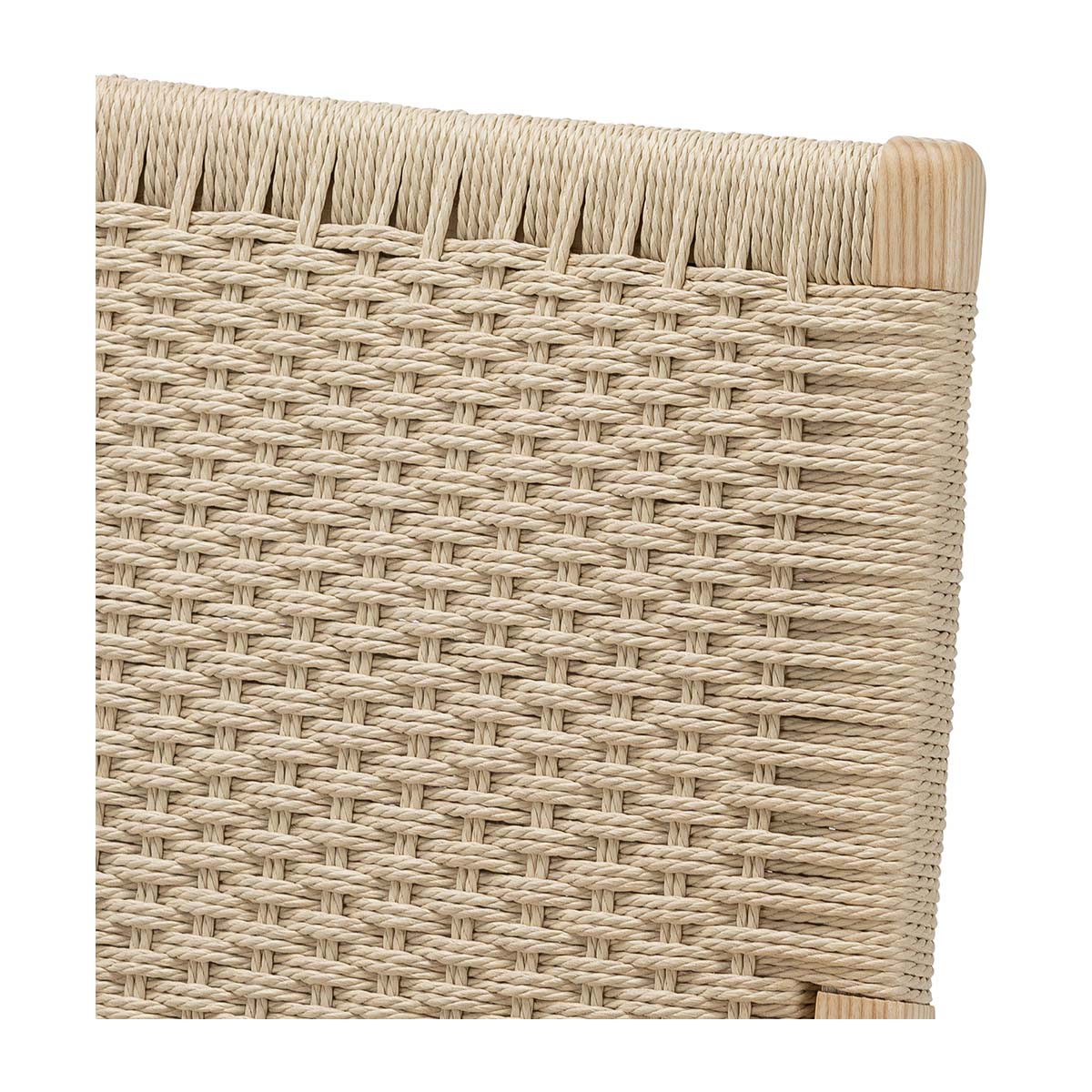Easi Woven Rope Armchair - Modern Boho Rattan Chair with Cushion, Indoor Outdoor Patio Furniture for Living Room, Bedroom, or Garden Relaxation
