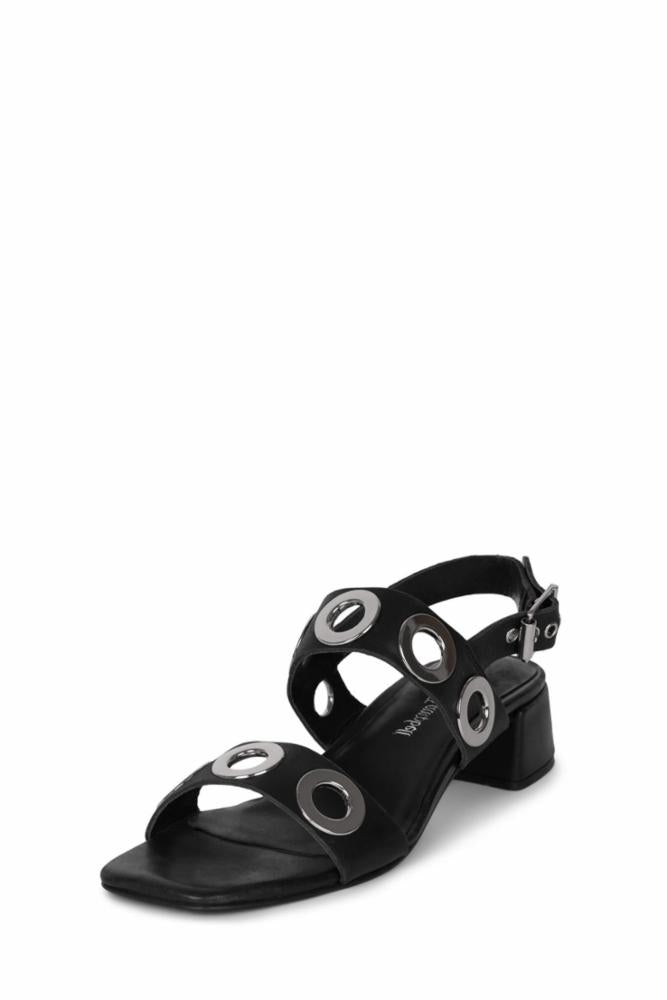 Jeffrey Campbell Women's Rivets Black Leather Boots - Stylish & Comfortable Ankle Booties for Casual Outfits & Night Out