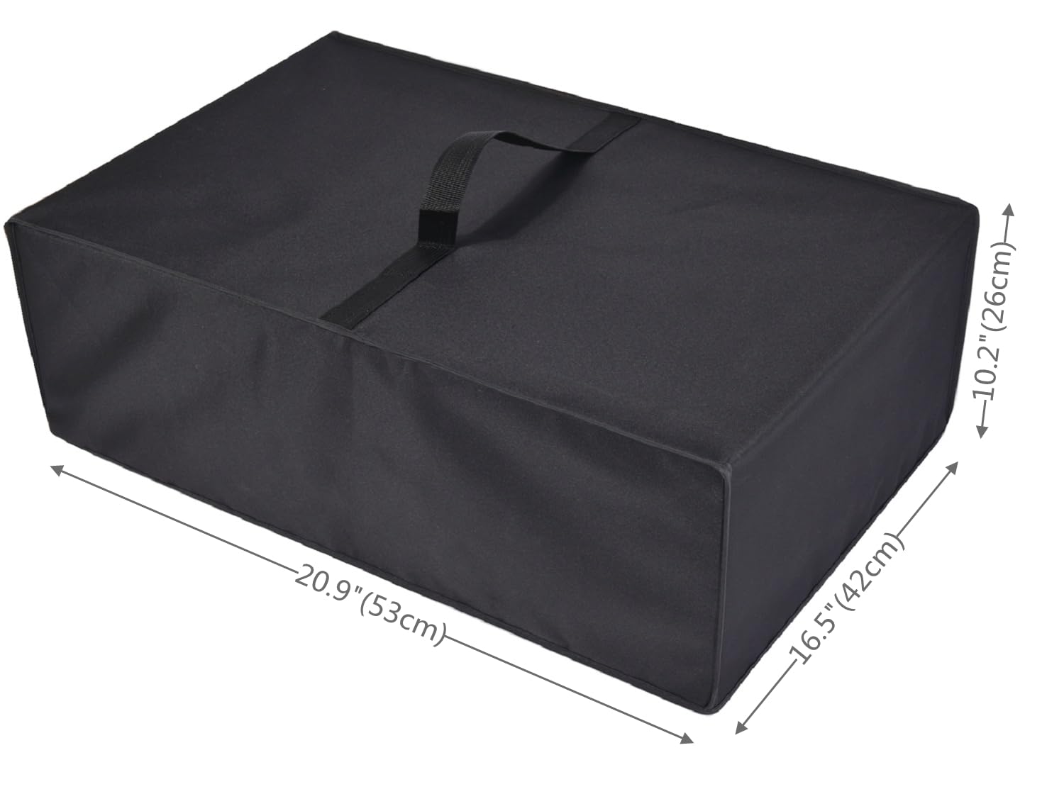 Premium Heavy-Duty Fabric Toaster Oven Dust Cover - Compatible with Nuwave Bravo & Bravo XL Pro 30QT Air Fryer Toaster Oven (Black) | Protective Cover for Countertop Appliances, Kitchen Storage & Dust Protection