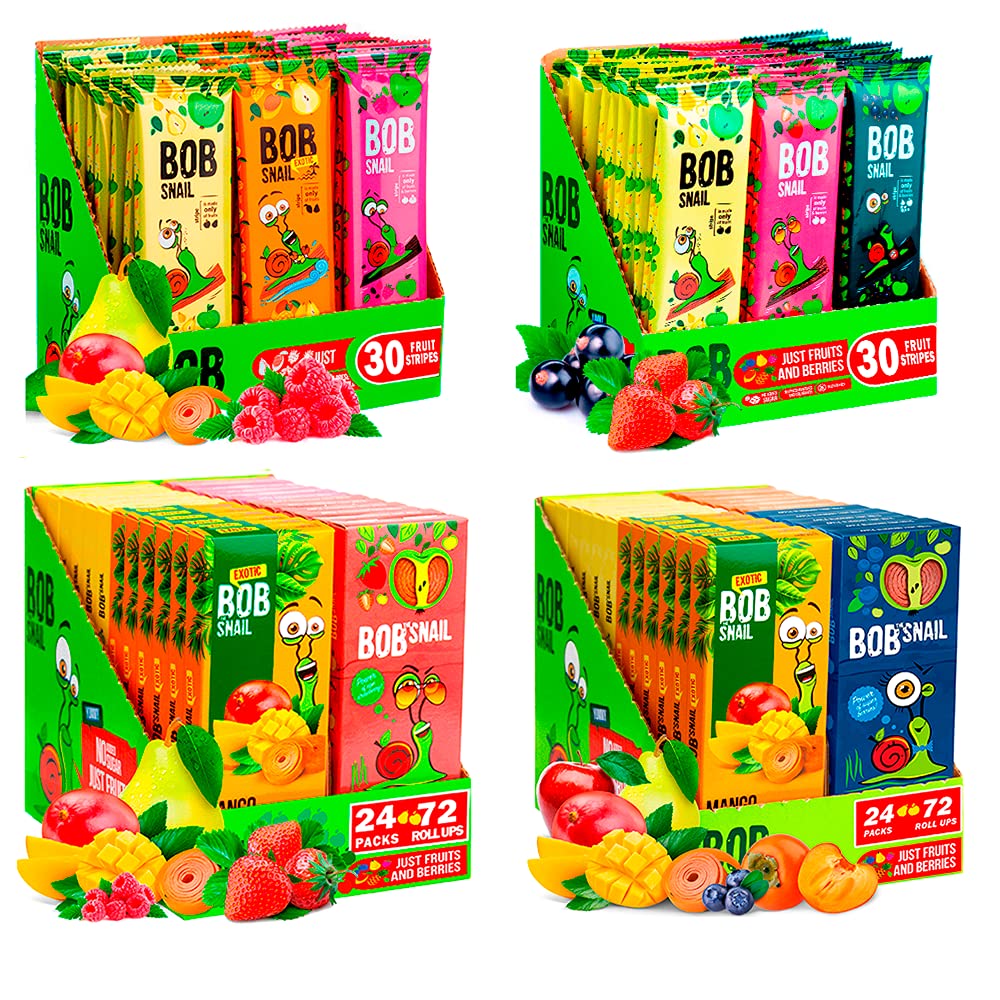 BOB SNAIL Healthy Fruit Snacks - Organic Dried Fruit Mix for Adults & Kids - Perfect for Lunch Box, School, Office & Travel Snacks