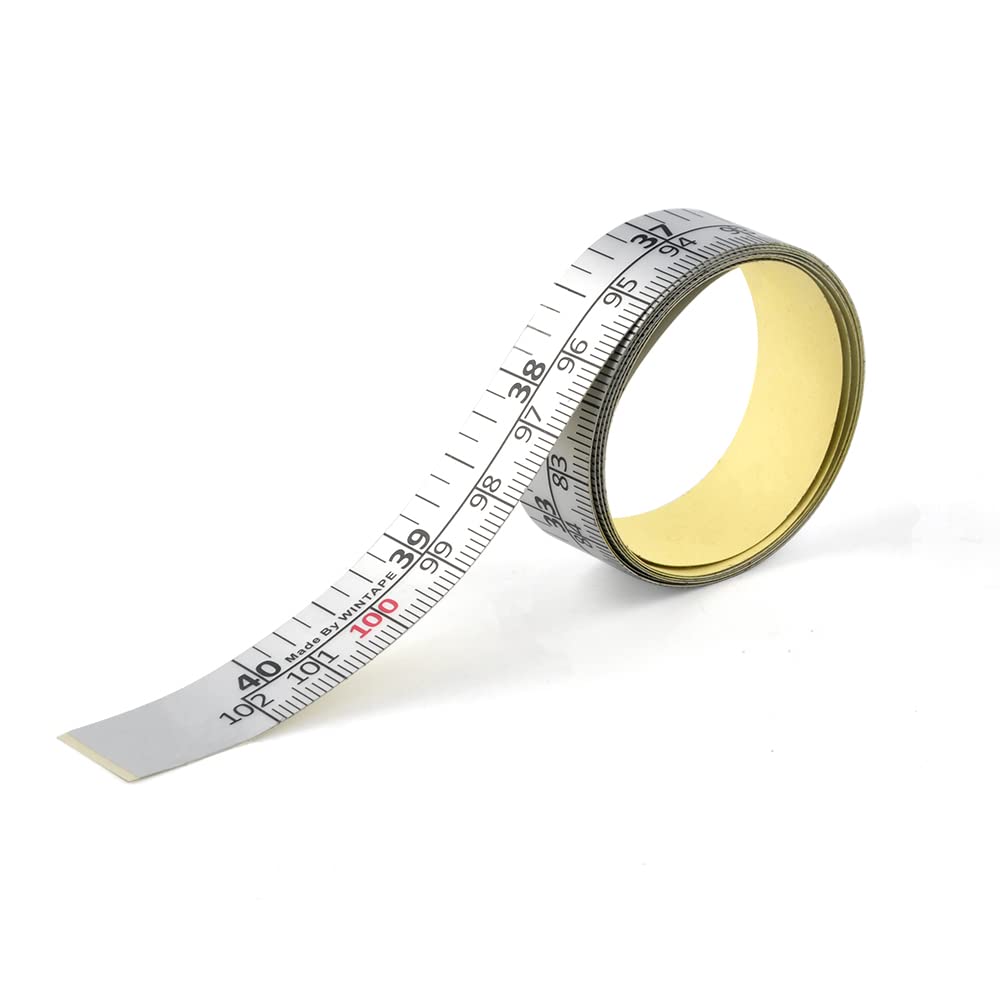 Self-Adhesive Workbench Ruler with Left-to-Right Measurement - 40 Inch/101cm Tape Measure (Dual Scale) - Perfect for Woodworking, DIY Projects & Workshop Organization