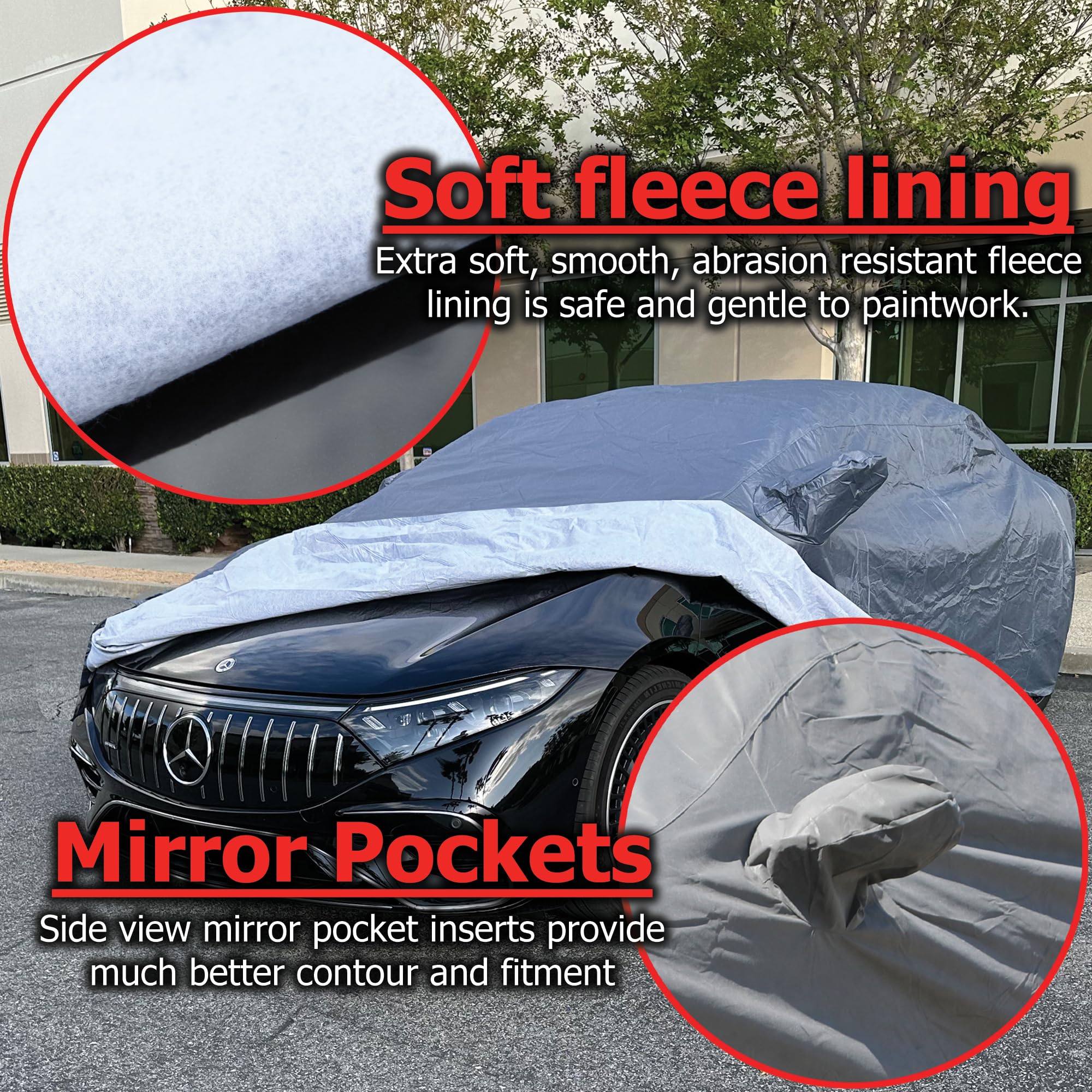 2021-2025 Volkswagen Golf GTI & Golf R Car Cover - XTREMECOVERPRO Diamond Series Waterproof Outdoor Car Cover (Grey) - All Weather Protection for Rain, Snow, Sun & Dust