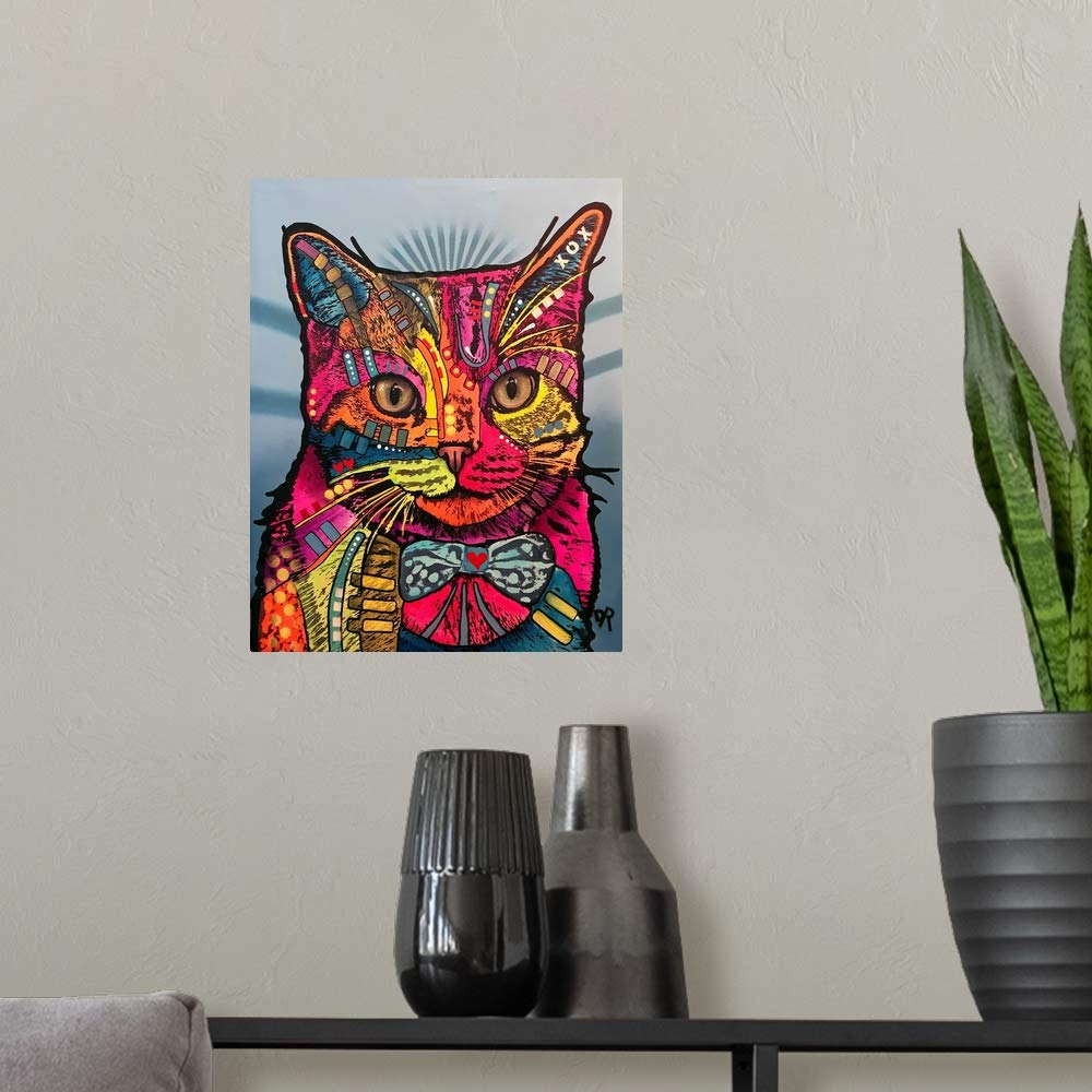 Max Wall Decal - Premium Cat Artwork Sticker for Home Decor, Nursery & Office | Removable & Reusable Wall Art for Living Room, Bedroom, Kids Room