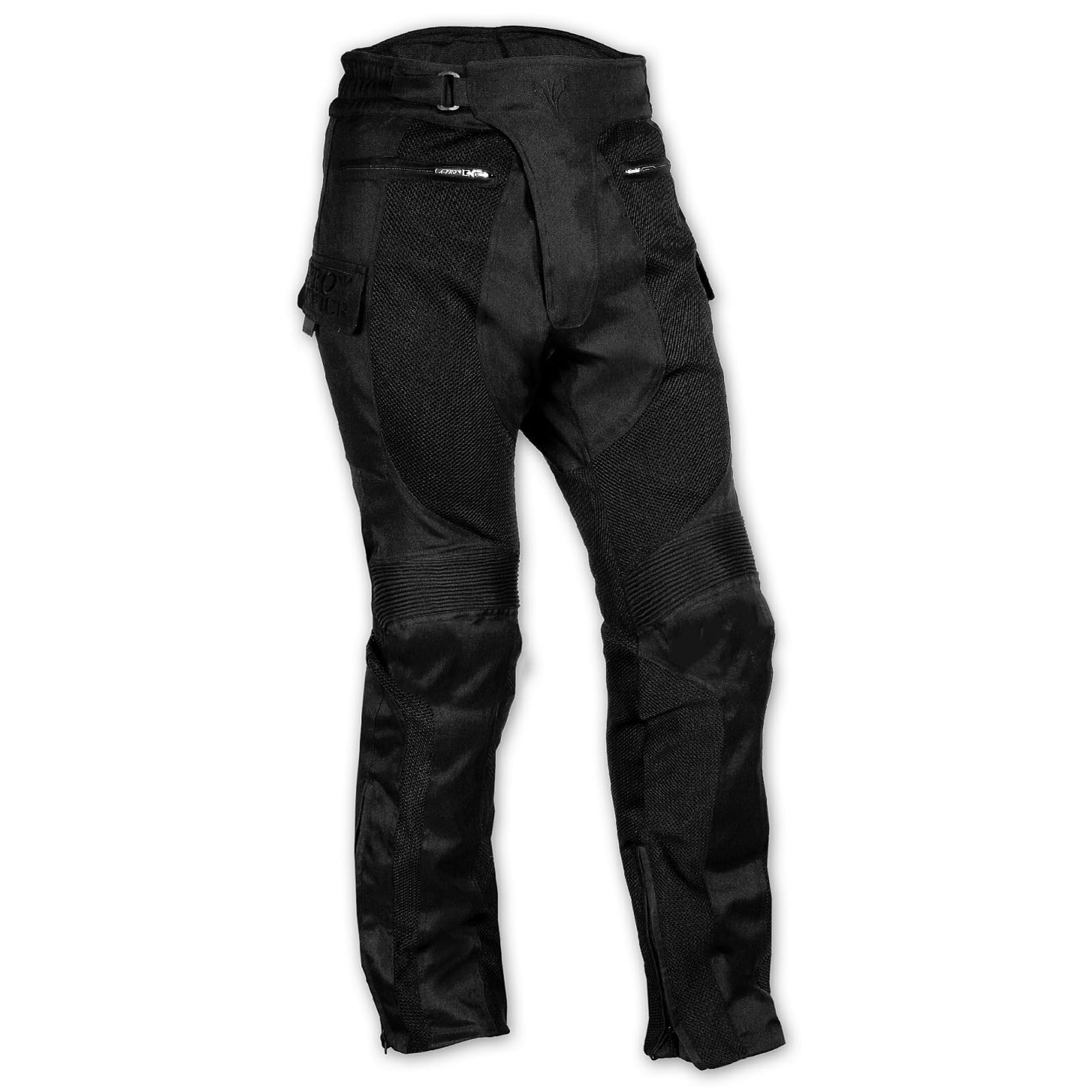CE Certified Armored Motorcycle Pants - Waterproof Textile Mesh Racing Trousers for Men (Size 38) | Durable Protection for Street & Off-Road Biking Adventures