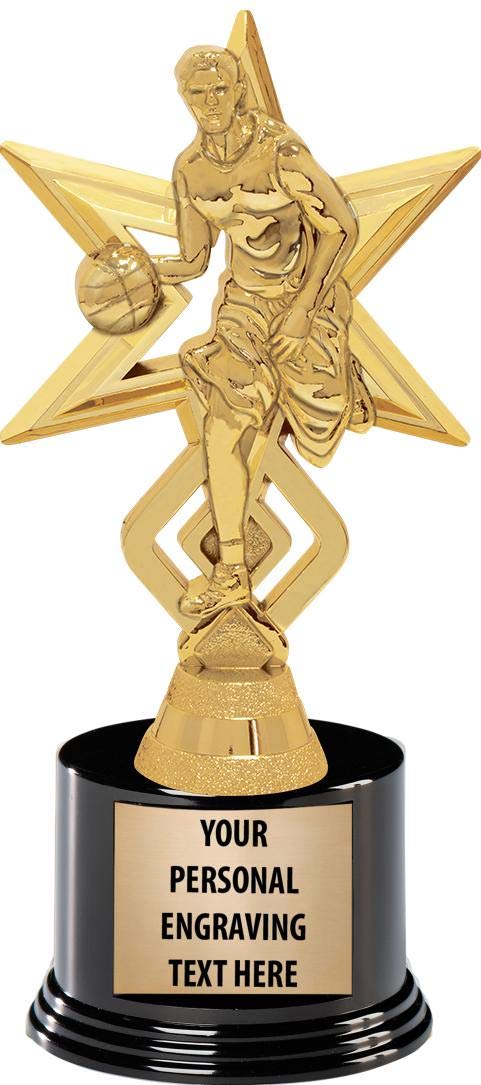 Custom Engraved Basketball Trophies for Boys - 7.25
