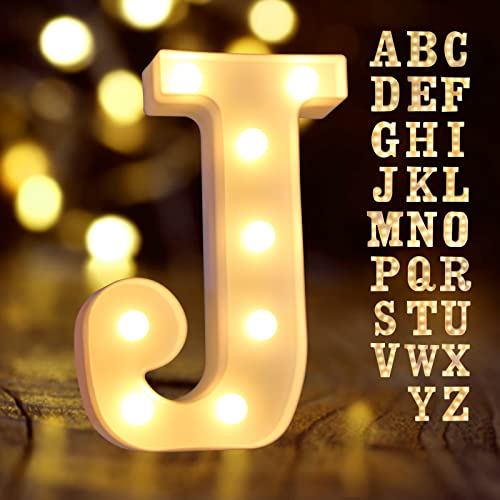 Letter Lights-J