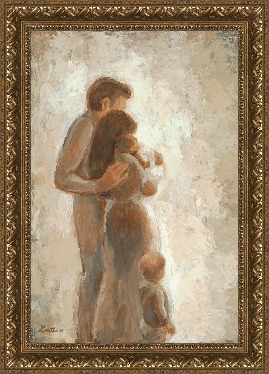 Family Looking Towards the Light - Inspirational Wall Art for Home Decor | Motivational Canvas Print for Living Room, Bedroom & Office | Perfect Gift for Family & Friends