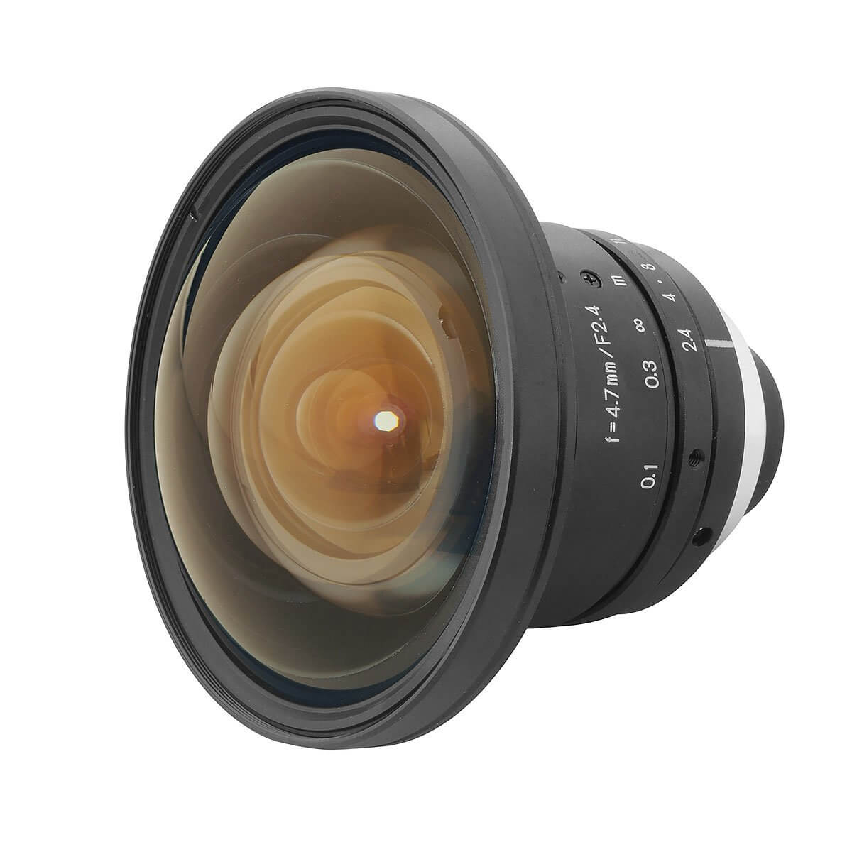 LM4HC 1.2MP 4mm F1.4 C Mount Lens for CCTV Security Camera, Machine Vision & Industrial Inspection - High Performance Low Light Wide Angle Lens