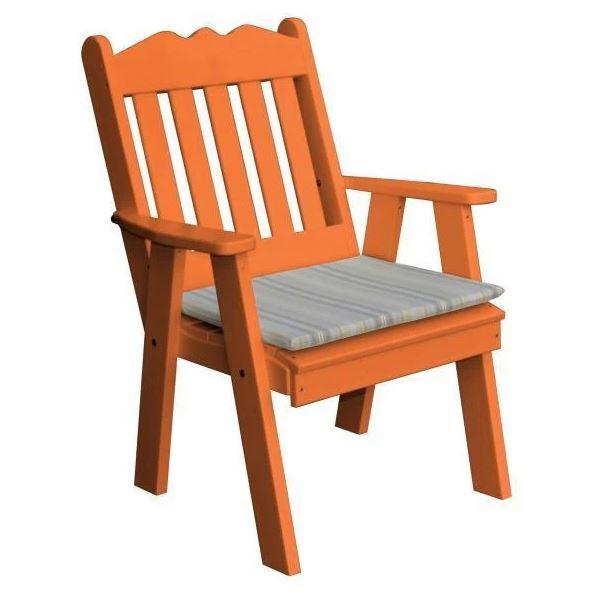 Royal English Style Polyester Upholstered Chair - Elegant Home & Office Seating for Living Room, Dining Room, or Study