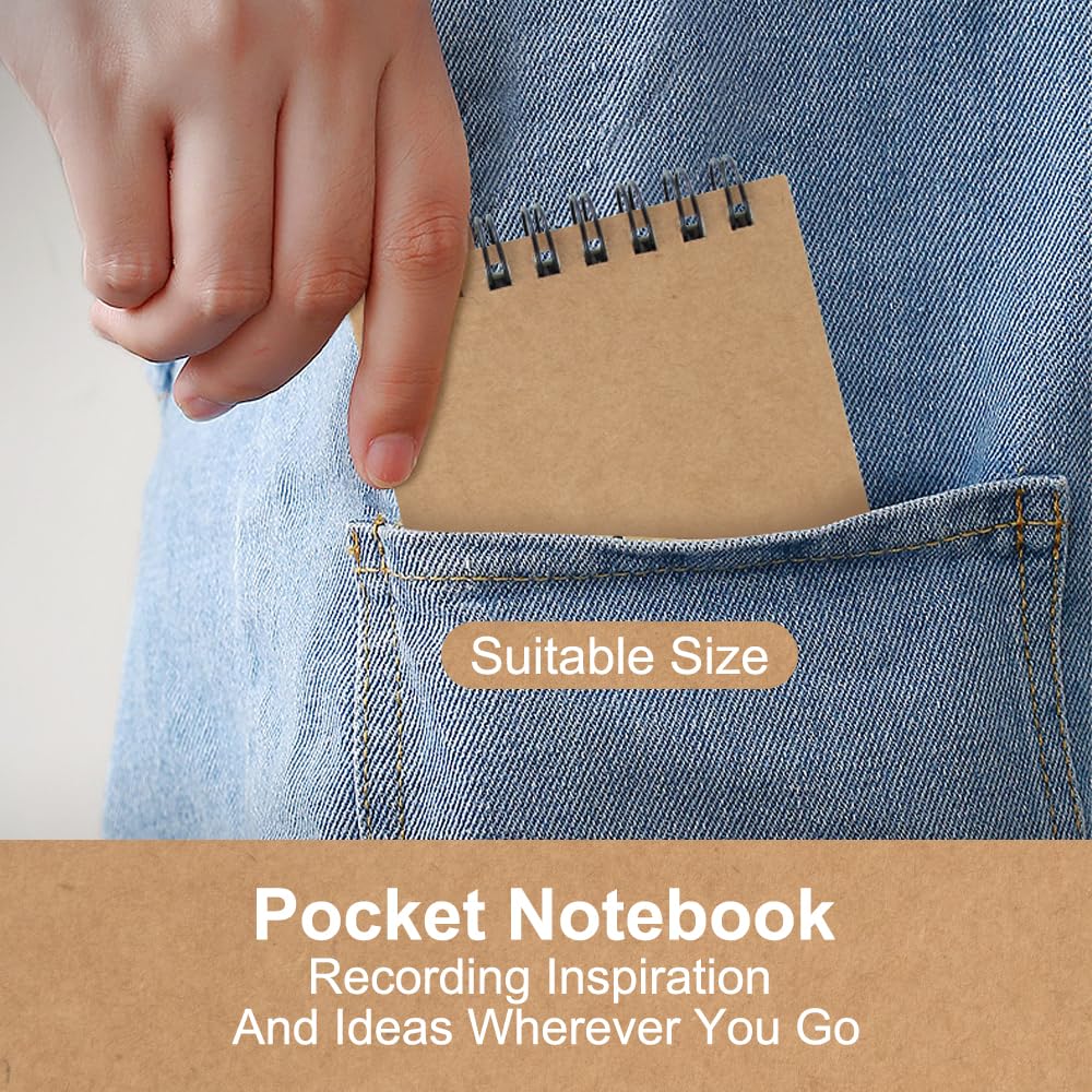 5-Pack Mini Spiral Notebooks - 3x5 Pocket Notepads with Lined College Ruled Paper for Home, Office, School & Travel | Compact Memo Pads for Notes, Meetings, Shopping Lists & Daily Planning