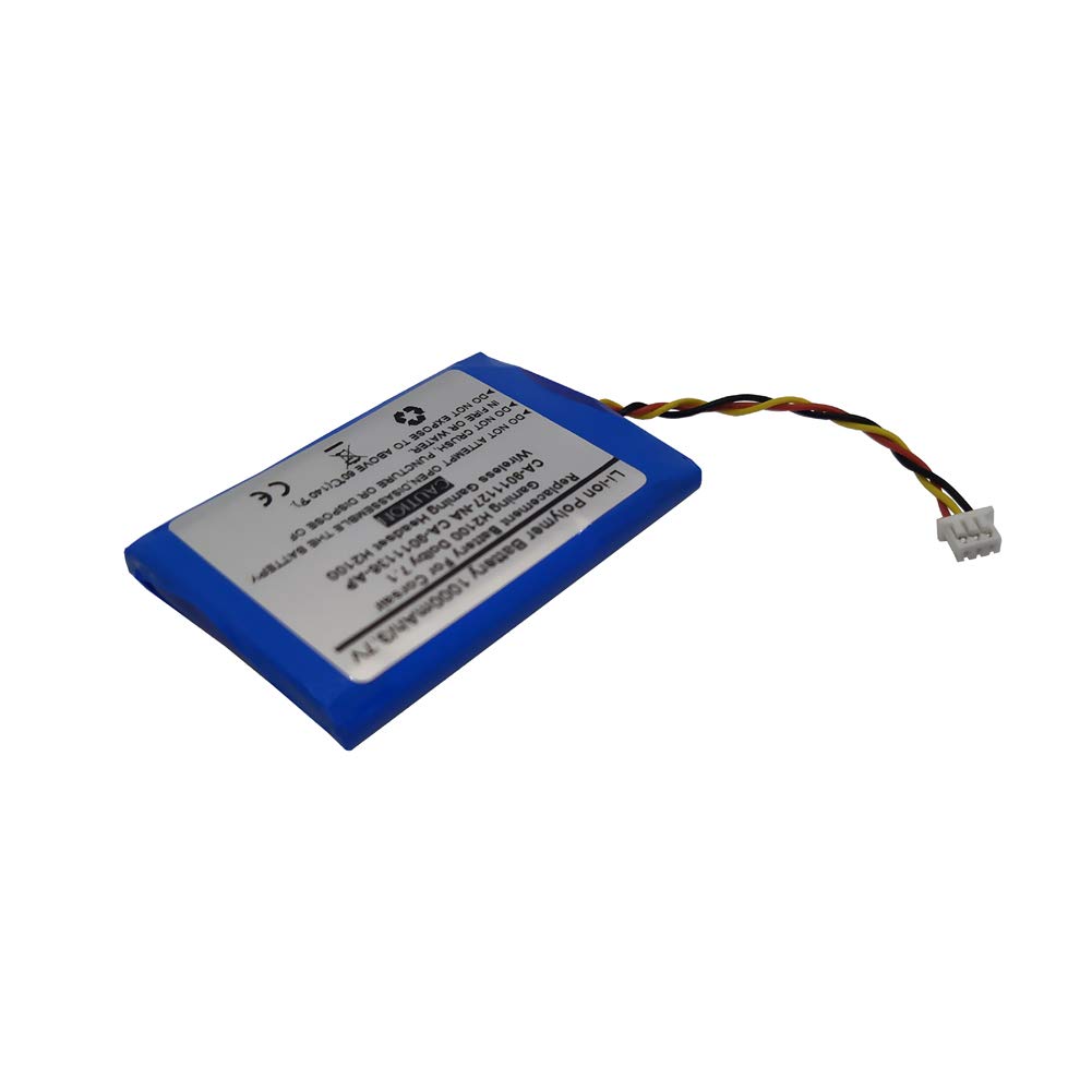 Original 1000mAh/3.7V Replacement Battery for Corsair H2100 Wireless Gaming Headset - Compatible with CA-9011127-NA & CA-9011136-AP Models (PN: MH45908) - Perfect for Extended Gaming Sessions & Wireless Audio Use