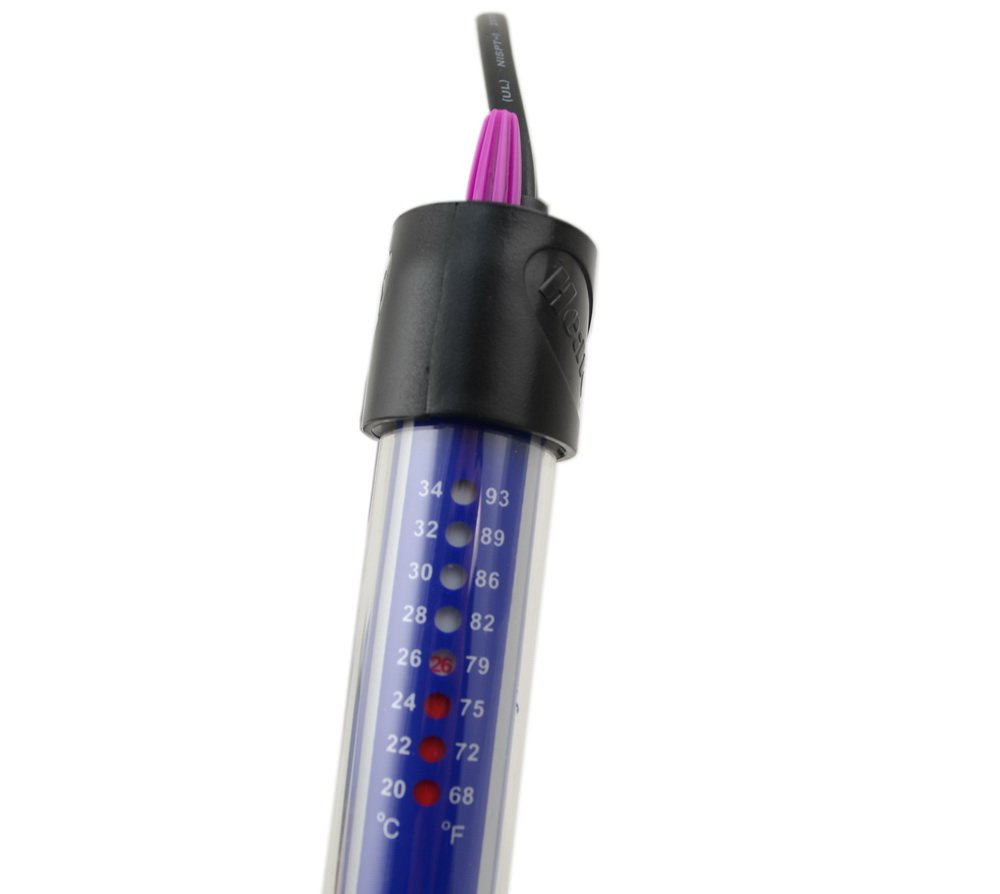 CNZ 300W Submersible Aquarium Heater with Digital Thermometer - Quartz Glass Fish Tank Heater for Freshwater & Saltwater Tanks - Perfect for Tropical Fish, Turtles, and Aquatic Plants