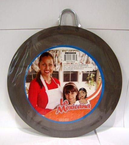 3-Piece Round Skillet Comal Set - Heavy Duty Cast Iron Griddle for Tortillas, Quesadillas & Fajitas - Perfect for Stovetop, Grill & Outdoor Cooking