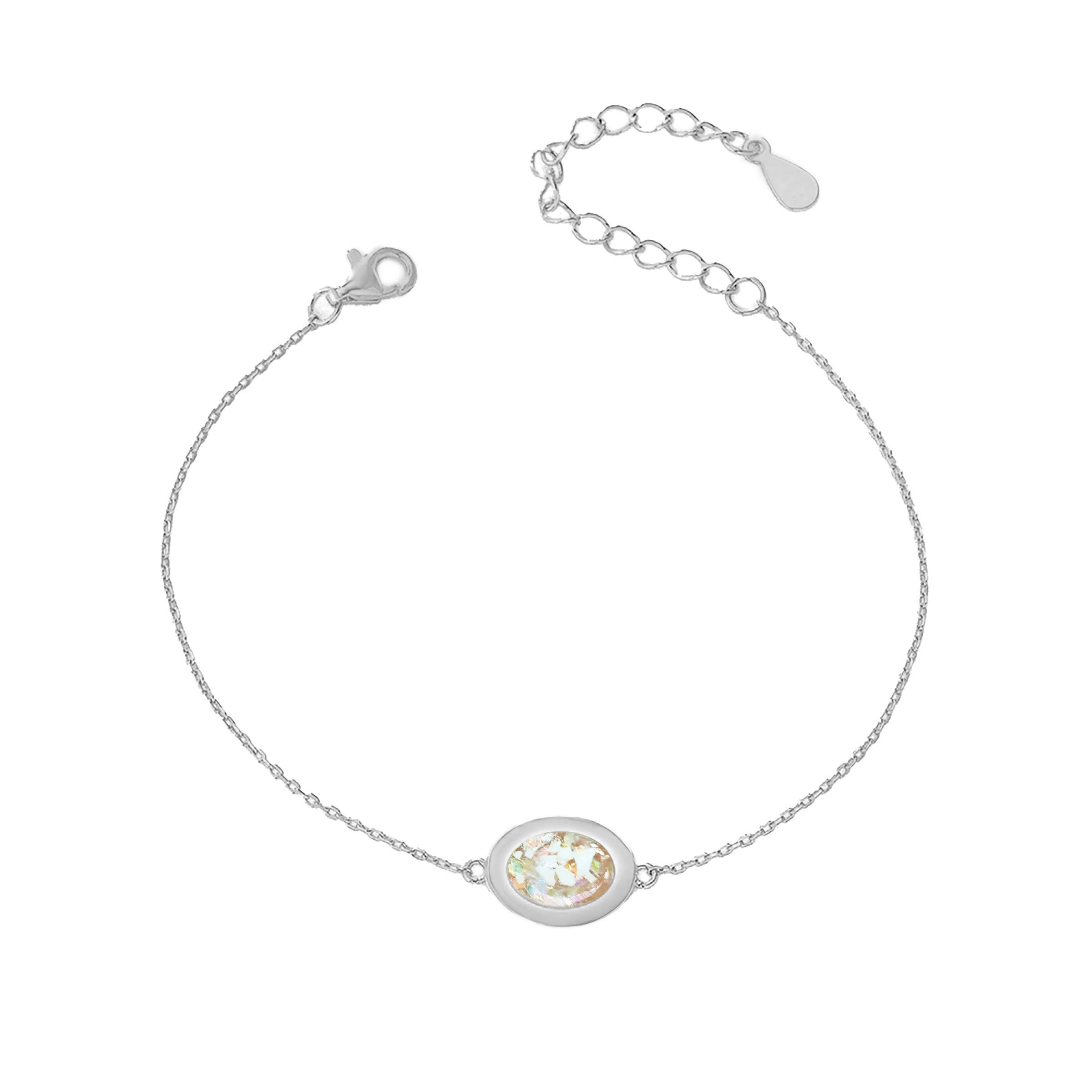 Solid Gold Ashes Bracelet for Women - Elegant Memorial Jewelry for Loved Ones | Perfect for Remembrance, Sympathy Gifts & Special Occasions