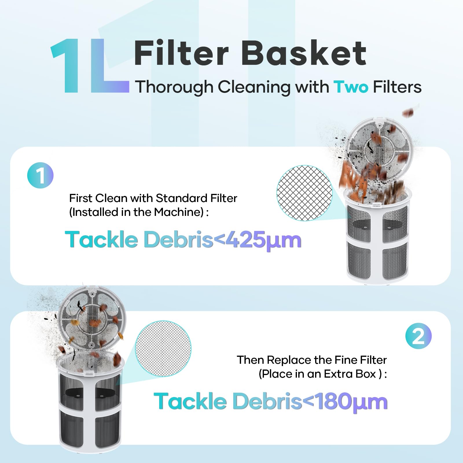 AIPER Cordless Handheld Pool Vacuum Cleaner - 70 Min Runtime, 2H Fast Charge, for Above Ground & Inground Pools, Corners, Stairs - Perfect for Quick Pool Cleaning & Maintenance