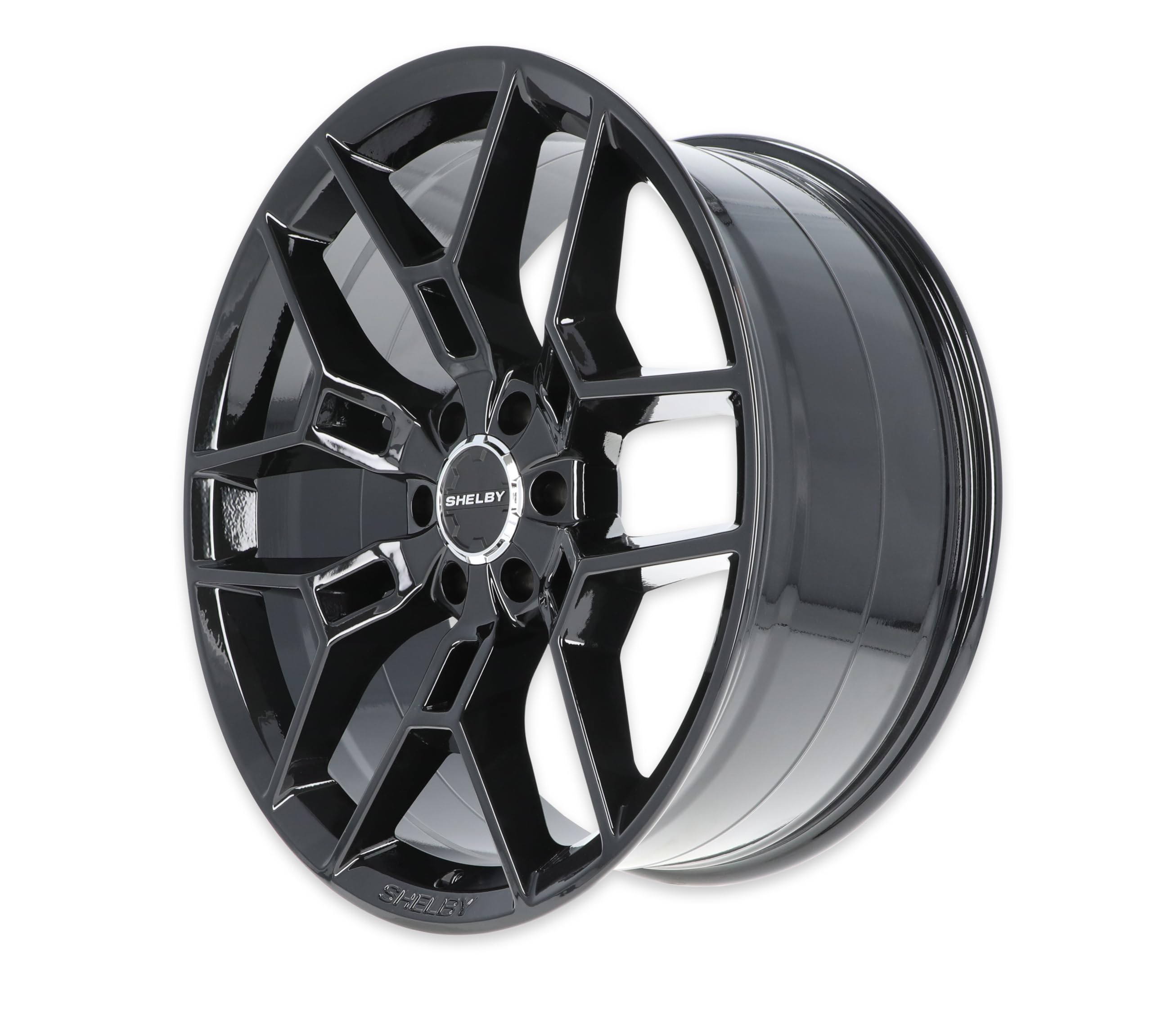 DRAKE WHEELS S45395512B CS-45 Black Alloy Rims for Ford F150 - Premium Truck Wheels for Off-Road & Street Performance