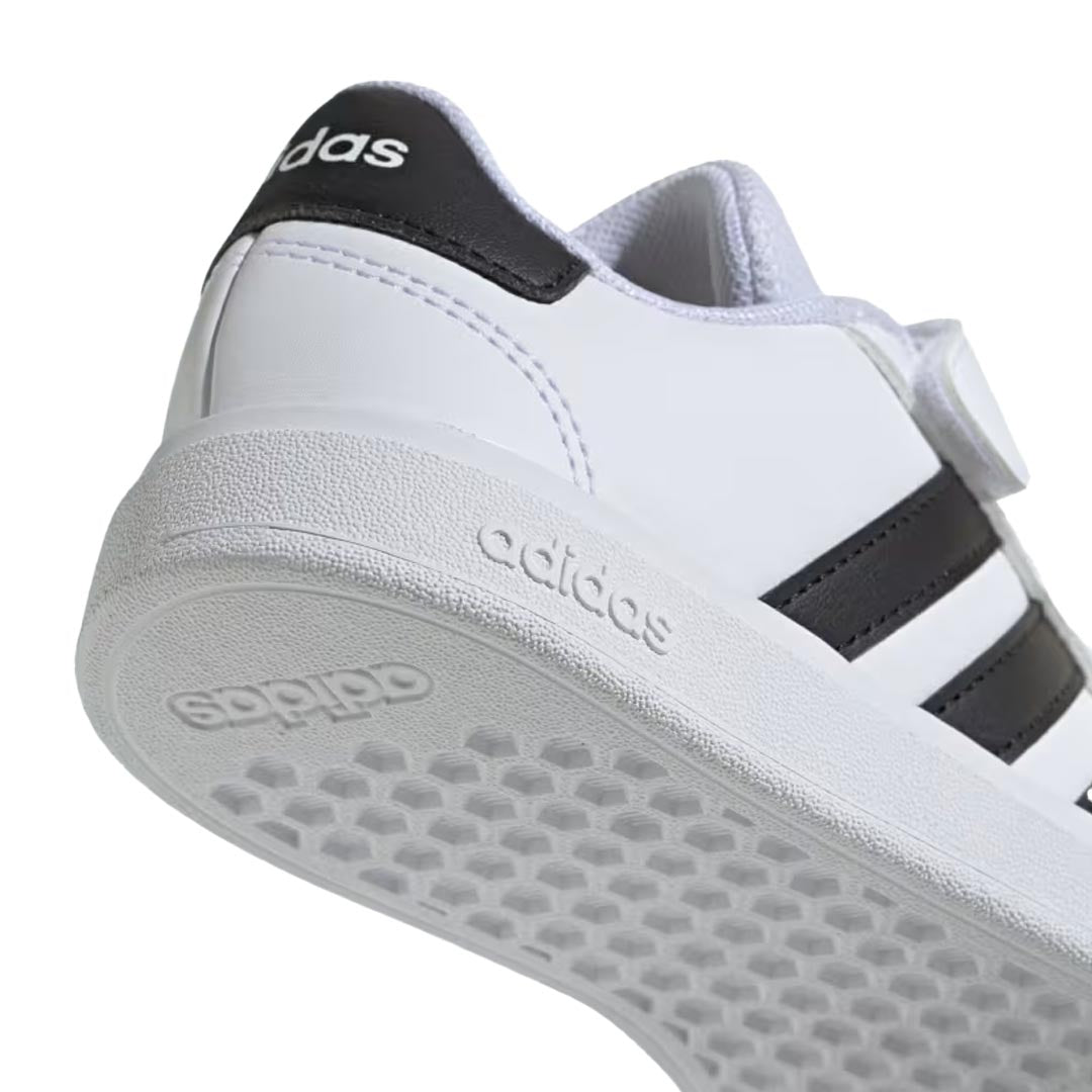 Adidas Kids' (Preschool) Grand Court 2.0 Elastic Lace Sneakers - Comfortable & Stylish Toddler Shoes for Playtime & Everyday Wear (IH5529)