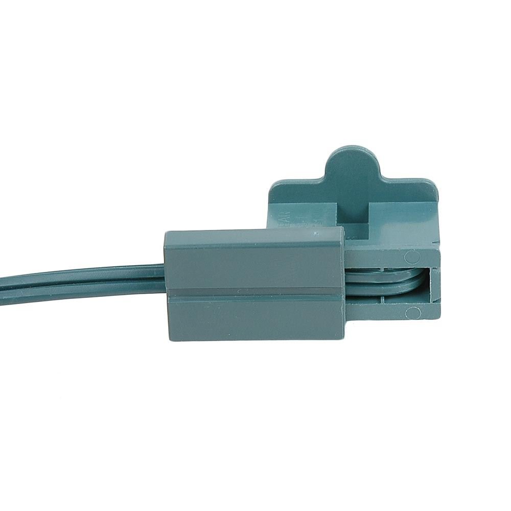 25 Pack SPT1 Female Vampire Plugs - Green Christmas Light Connectors with Slide-On Back, 8 Amp Rating for Indoor & Outdoor Holiday Decorations | Perfect for Christmas Trees, Yard Displays & Home Lighting