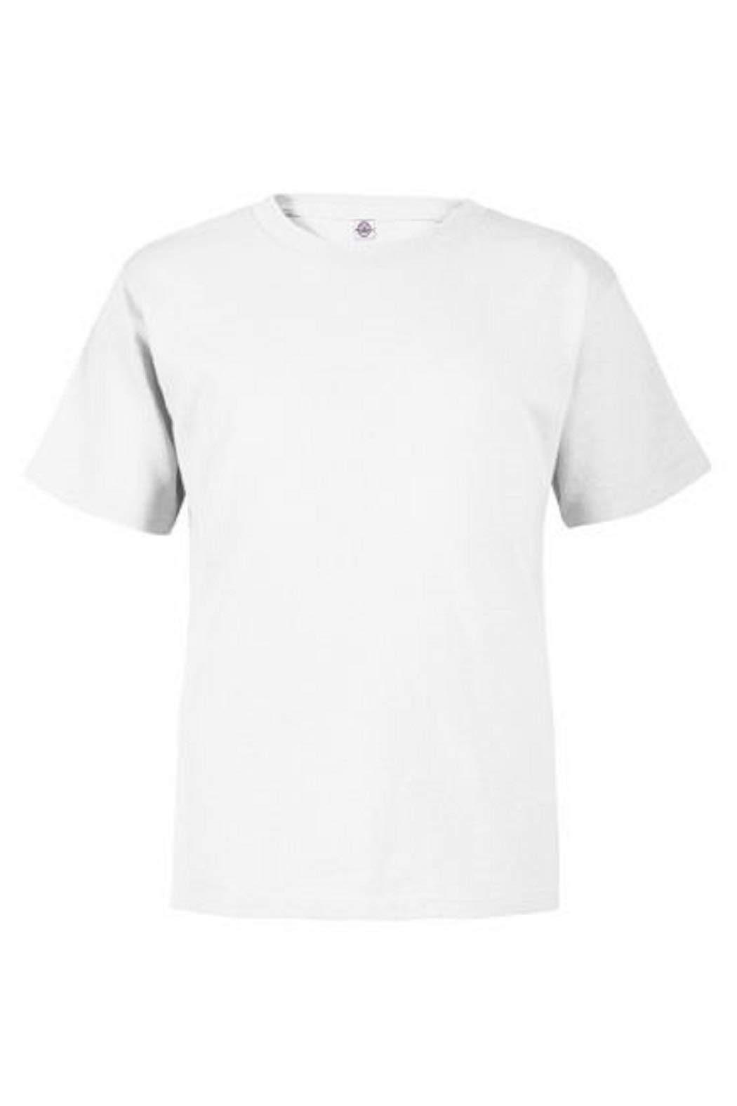 Delta Apparel Unisex Toddler Basic Short Sleeve T-Shirt - Soft Cotton Tee for Boys & Girls (5T, White) - Perfect for Playtime, Daycare & Family Outings