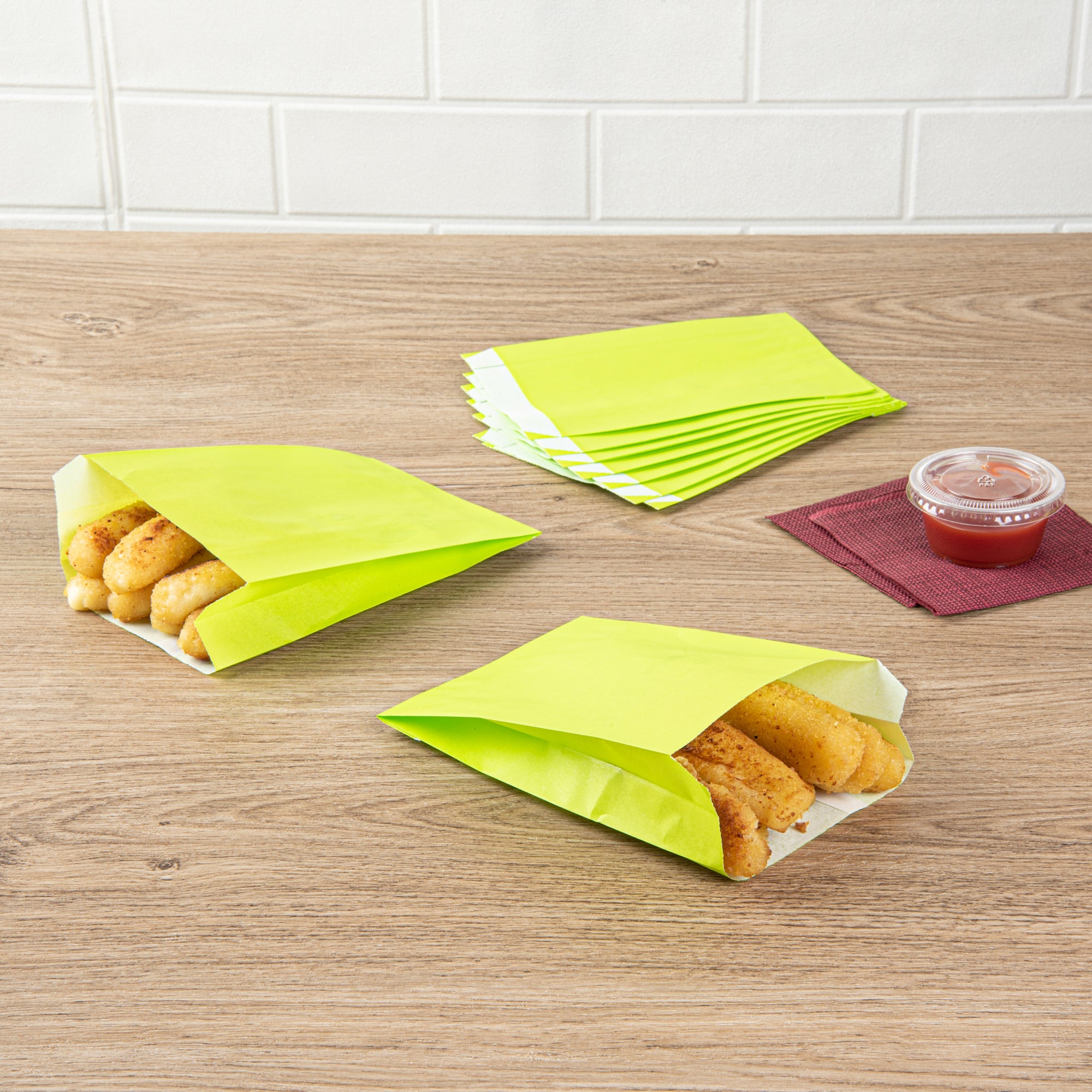 Eco-Friendly Paper French Fry & Snack Bags - 4.25