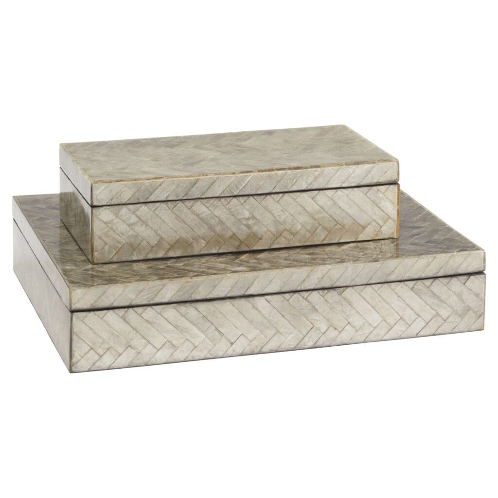 Cyan Design 11686 Triton Rectangle Box - Small Smoke Decorative Storage Box for Home & Office Organization | Perfect for Jewelry, Keepsakes & Desk Accessories