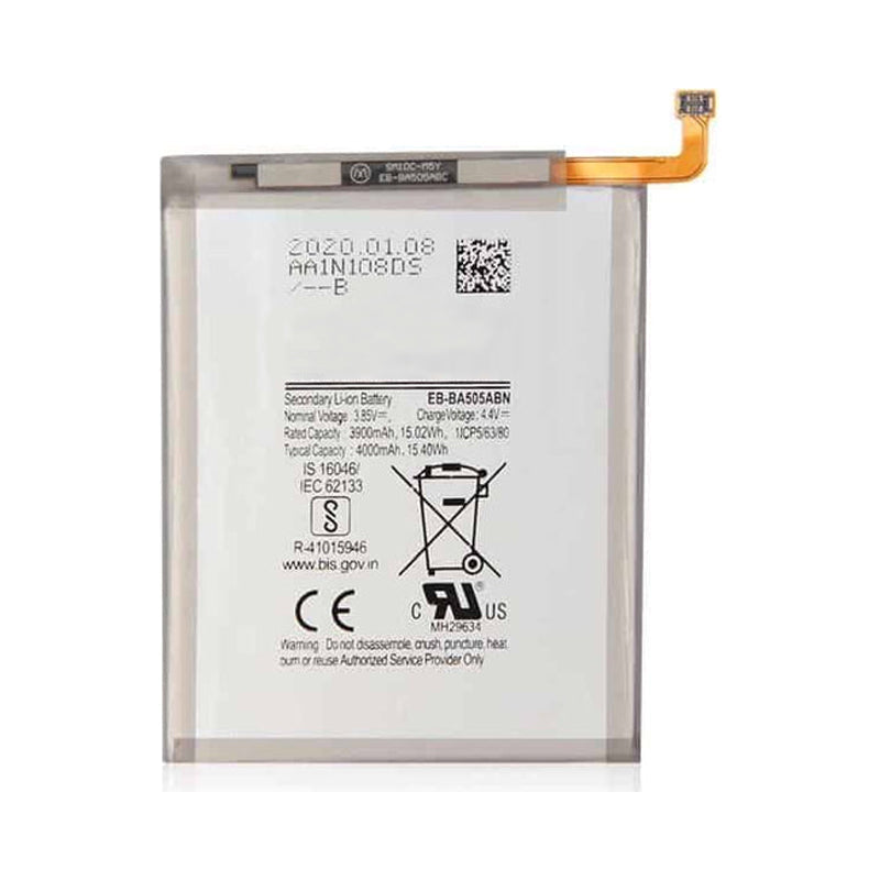 Original Samsung Galaxy A20/A30/A30s/A50/A50s Battery Replacement - EB BA505ABU | High Capacity 4000mAh Li-ion Battery | Perfect for Extended Gaming & Streaming