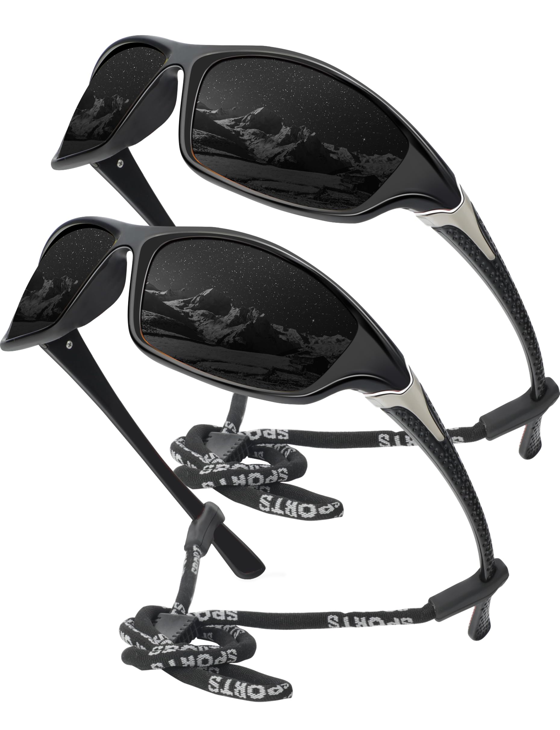Polarized Sunglasses for Men - UV Protection Sports Sunglasses for Running, Fishing, Driving & Cycling - Lightweight & Durable Outdoor Shades