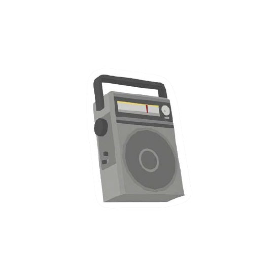 Untitled Goose Game Radio Vinyl Sticker - Fun Decal for Laptops, Water Bottles & Gaming Setups - Perfect Gift for Goose Game Fans