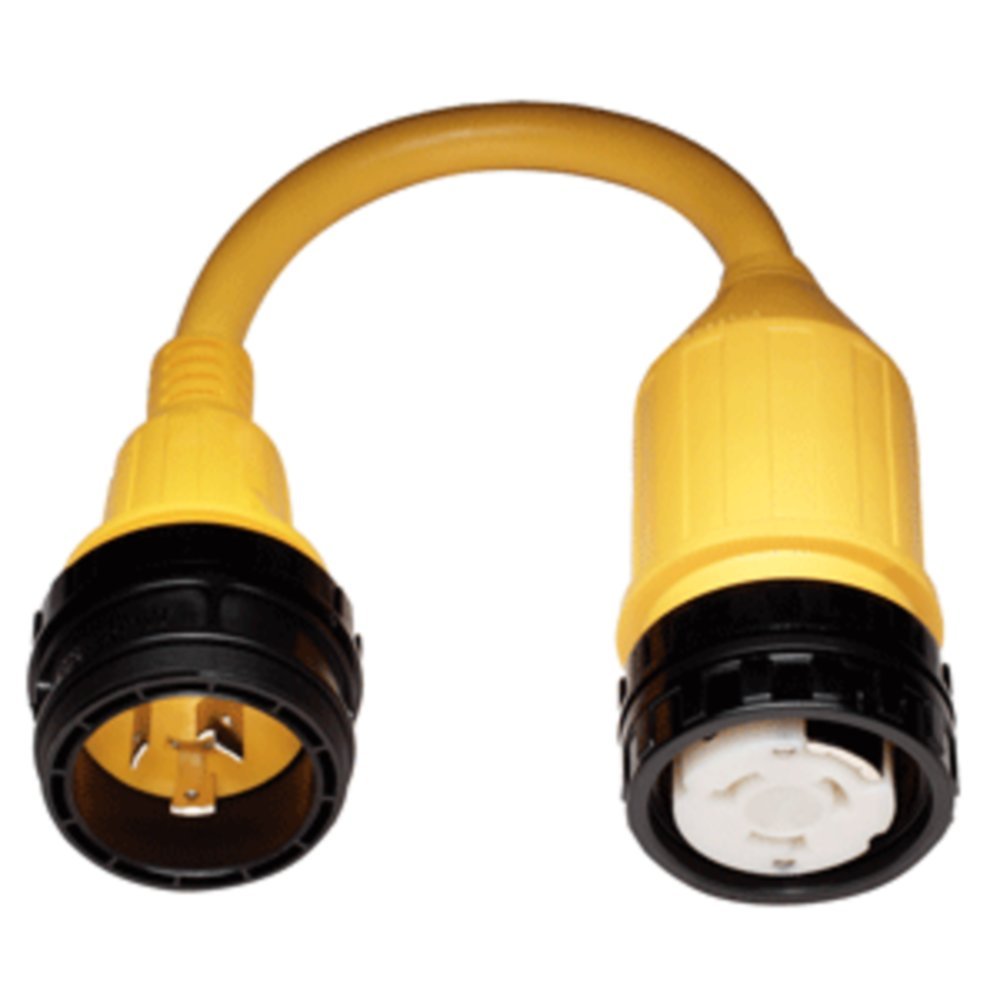 Marinco 117A 50A Female to 30A Male Pigtail Adapter - Heavy Duty Marine & RV Power Cord Converter for Boats, Yachts, Campers - Perfect for Shore Power Connections at Marinas and RV Parks