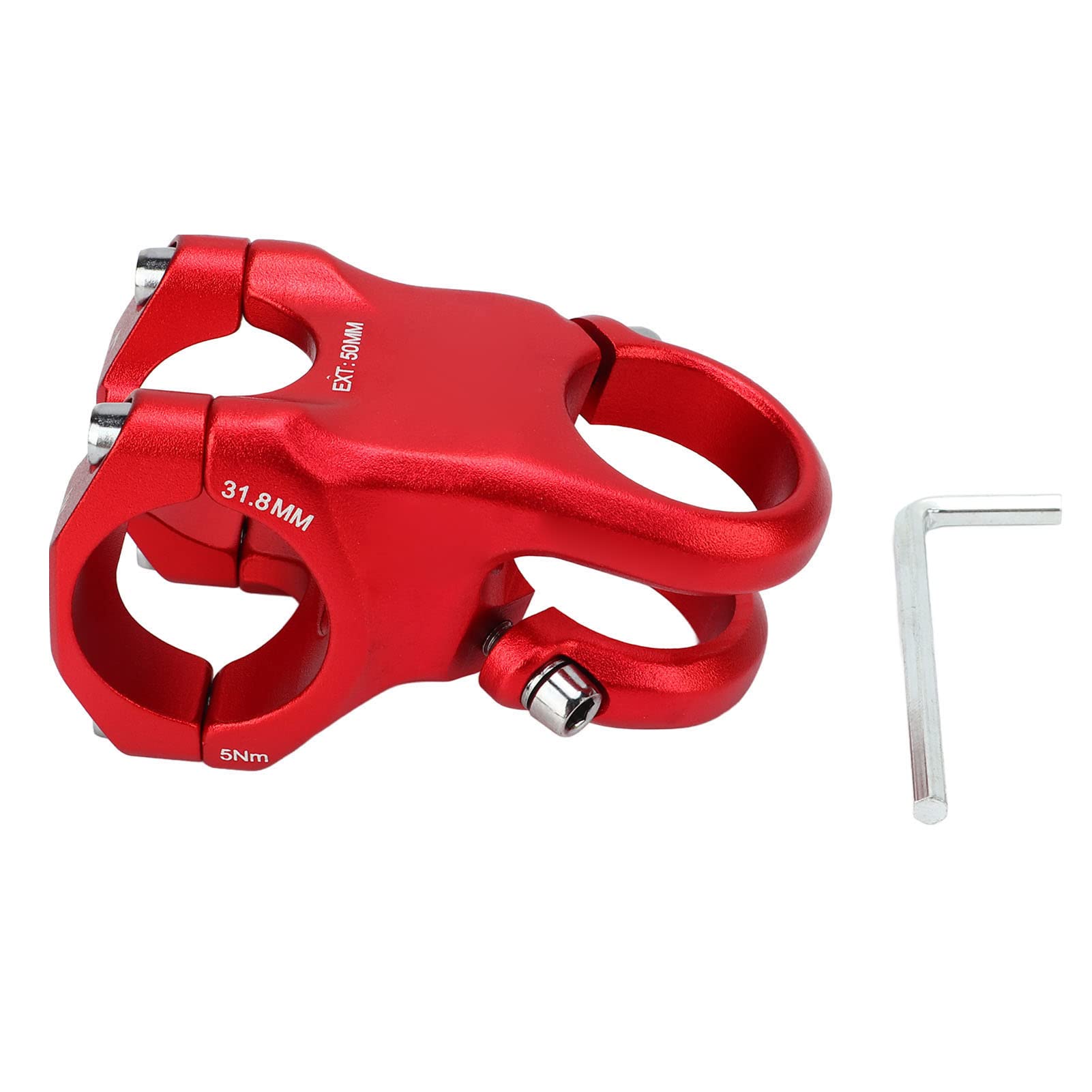 BNineteenteam 31.8mm Bike Handlebar Stem - 15 Degree Adjustable Mountain & Road Bike Stem for MTB, Hybrid, Commuter Bikes - Perfect for Trail Riding, Urban Commuting & Cycling Adventures