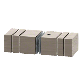Square Shower Door Knob - Brushed Nickel Finish - Modern Bathroom Hardware for Glass Shower Doors - Perfect for Home Renovation & Spa Style Bathrooms