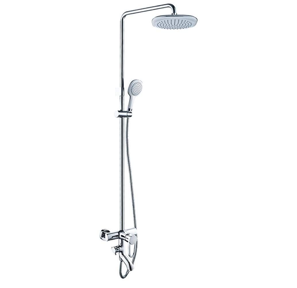 Premium SH-CHEN Handheld Shower Head Kit - Wall Mounted Square Shower System with Single Handle for Bathroom | Exposed Shower Faucet Type | Perfect for Modern Homes, Apartments & Spa-Like Bathroom Upgrades