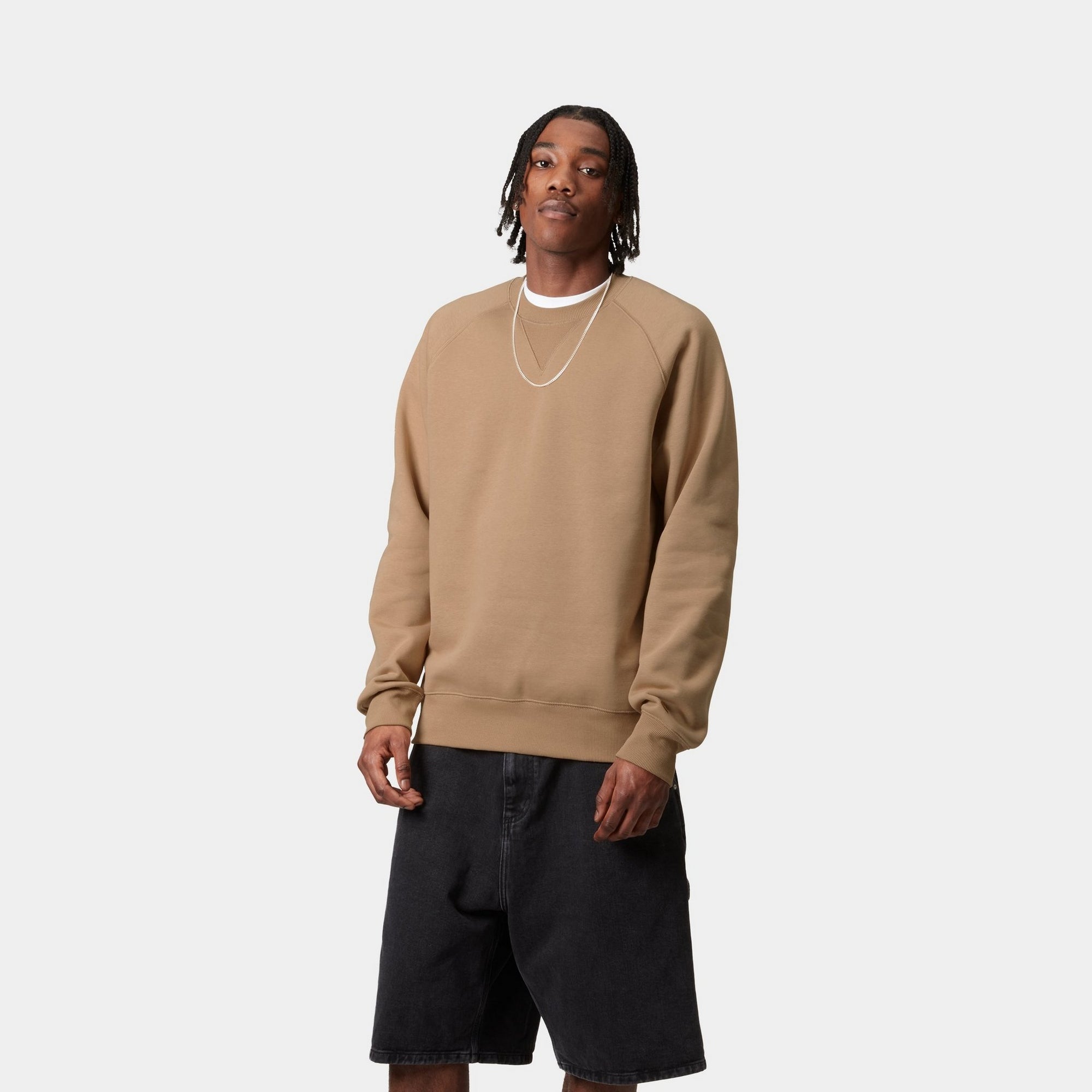 Chase Sweatshirt for Men & Women | Soft Cotton Pullover Hoodie in Dusty Hamilton Brown | Casual Wear, Loungewear & Street Style Fashion
