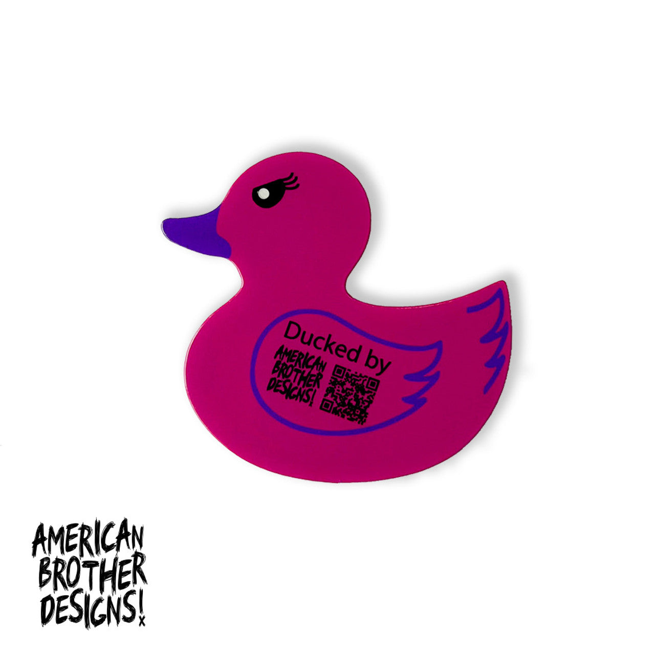 American Brother Designs DUCK Acrylic Badge for Jeep Wrangler (2018-2025) & Gladiator (2020-2025) - Fun Car Accessories for Off-Road Adventures & Jeep Enthusiasts