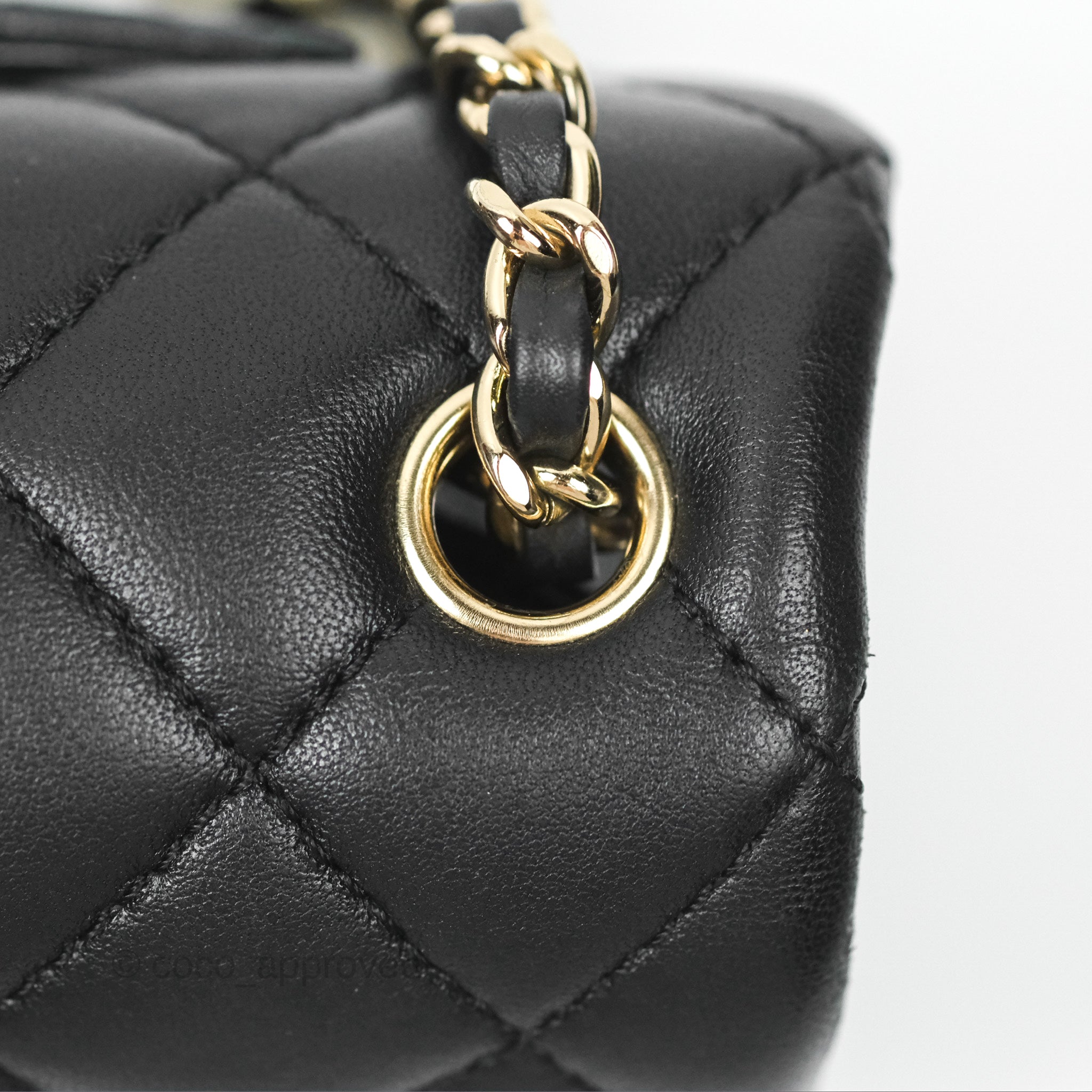 Chanel Ball Crush Mini Rectangular Bag - Black Lambskin Leather with Gold Hardware 23C Collection | Luxury Crossbody Purse for Women, Perfect for Evening Events & Date Nights