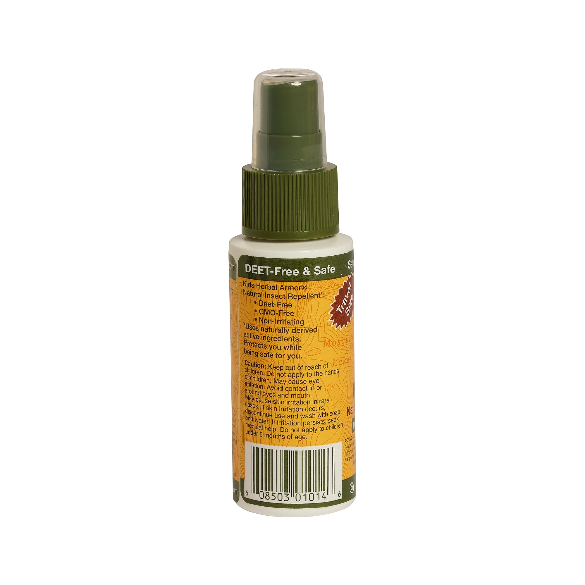 Kids Herbal Armor DEET-Free Natural Insect Repellent Pump Spray 2 oz | Plant-Based, Safe for Family & Pets | Mosquito & Bug Protection for Outdoor Activities, Camping, and Travel