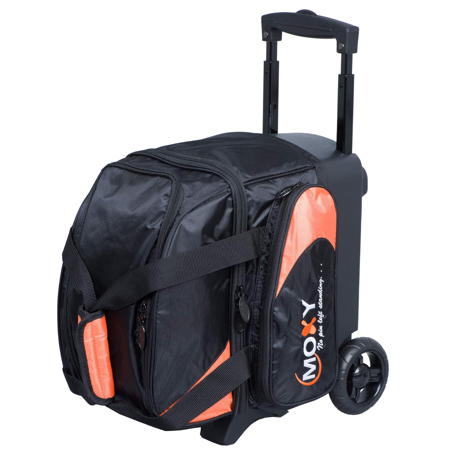 Premium Single Deluxe Roller Bowling Bag - Orange/Black for Men & Women - Lightweight Durable Travel Case for League Play & Tournaments