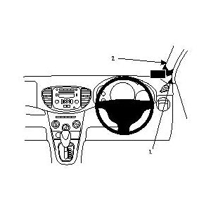 ClicOn No Holes Right Hand Dash Mount for Hyundai i10 (2011-2013) - Secure Phone Holder for Safe Driving & Navigation