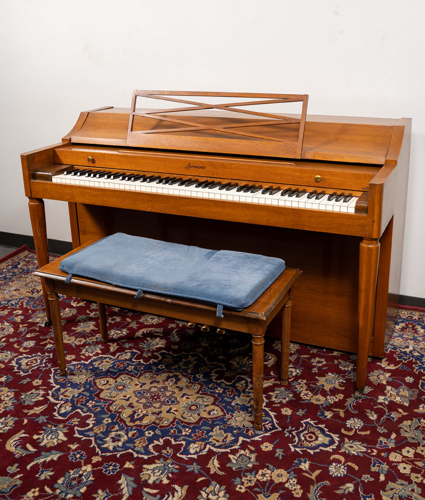 Acrosonic by Baldwin Upright Piano in Satin Walnut Finish | Serial Number 775610 | Perfect for Home, Studio & Music Classroom | Vintage Piano for Beginners & Professionals