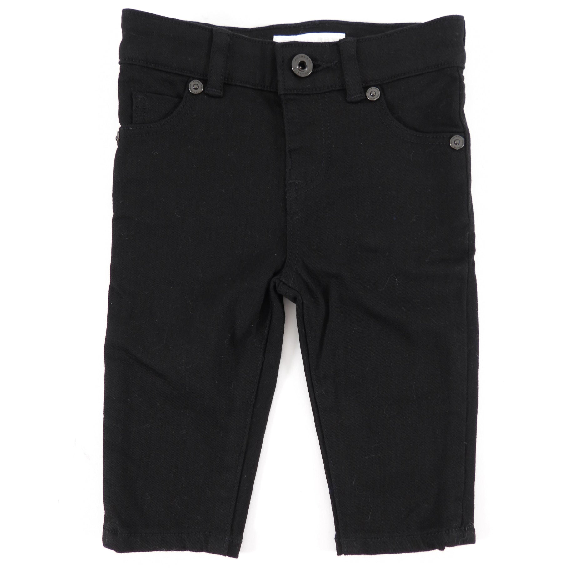 Burberry Kids Black Denim Jeans for Boys & Girls - Comfortable & Stylish 6 Months Size - Perfect for Casual Outings & Family Photos