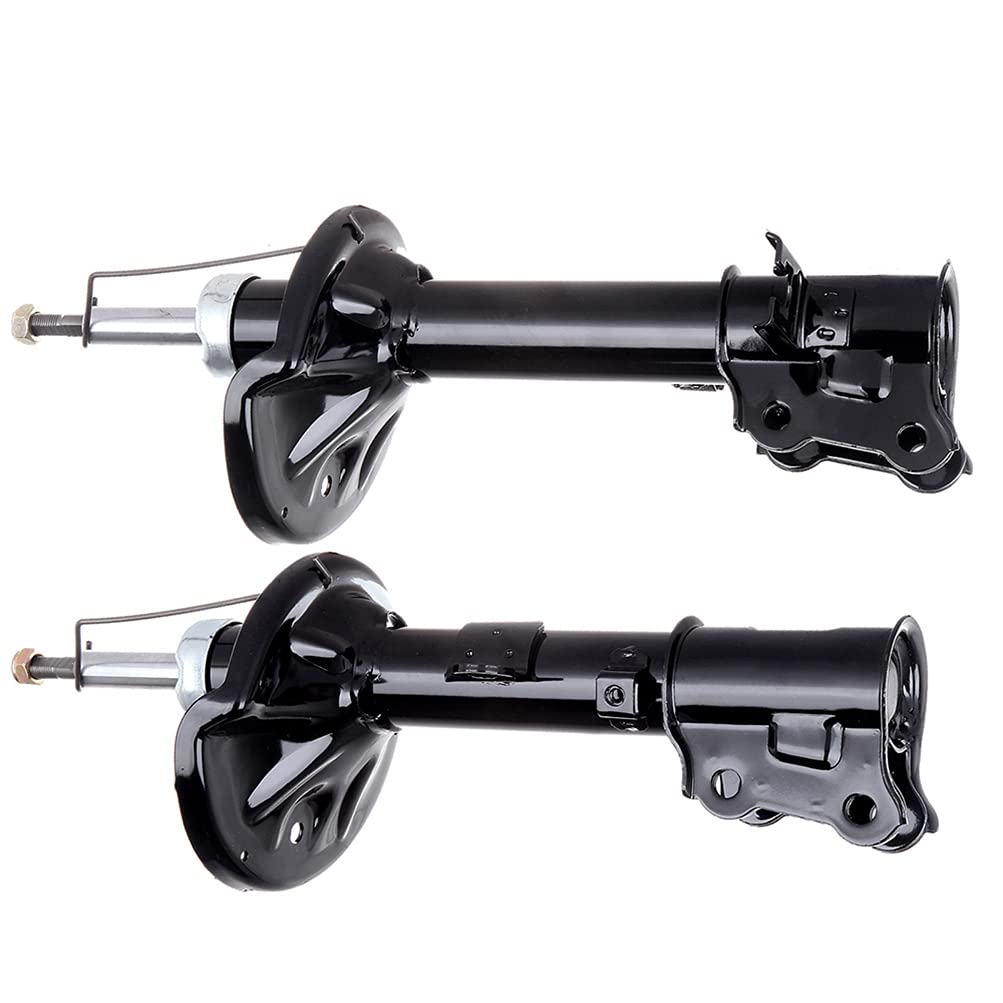 2x AUTOMUTO Rear Shock Absorbers for 2000-2006 Hyundai Elantra - Replacement Auto Struts 333501 333500 - Smooth Ride & Enhanced Stability for City Driving & Road Trips