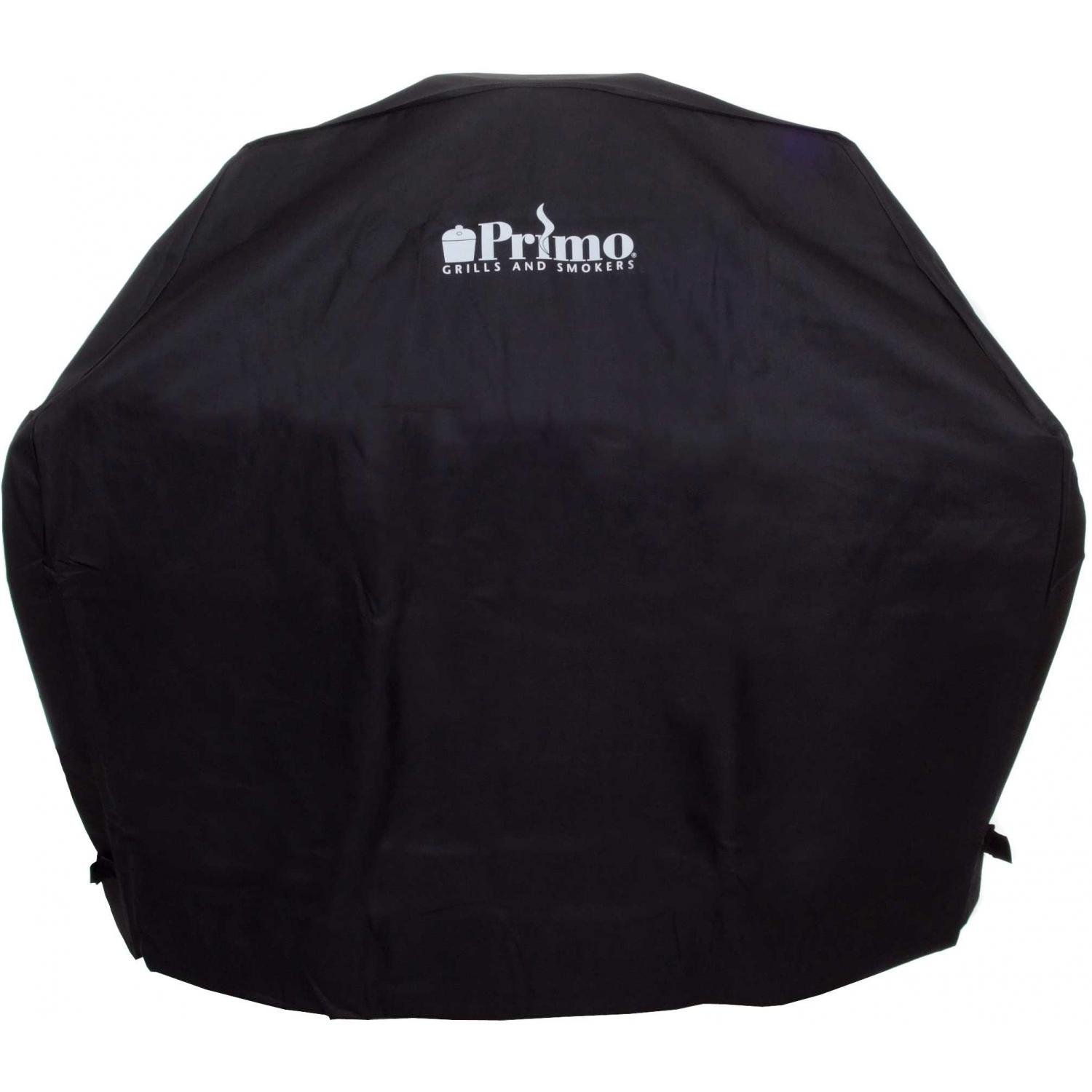 Primo 414 Heavy-Duty Waterproof Grill Cover for Oval XL Compact Table, Oval XL Cart & Oval Junior Table - Outdoor BBQ Protection for Patio, Deck & Backyard Cooking