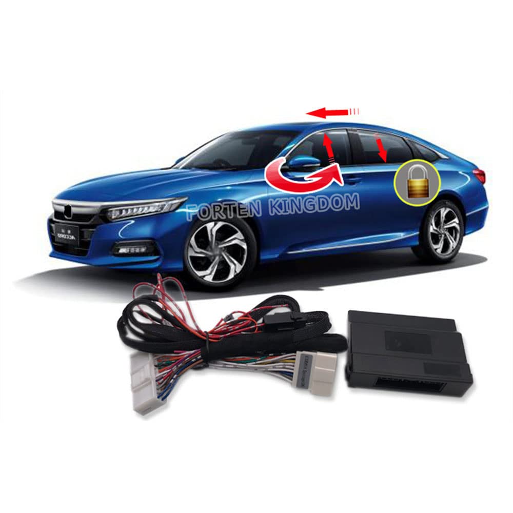 Honda Accord 2018-2023 Car Window & Mirror Control Module Kit - Auto Window Lift, Side Mirror Fold, Sunroof Closer, Speed Door Lock System | Perfect for Daily Commute & Road Trips